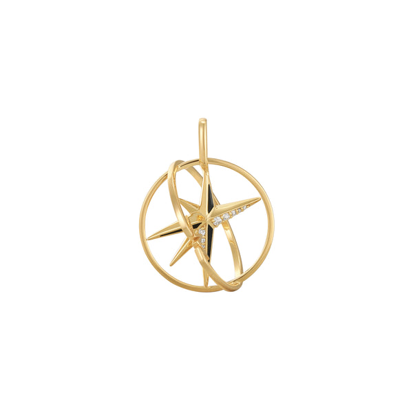 Ania Haie Shiny Gold Gold Star Circle Charm