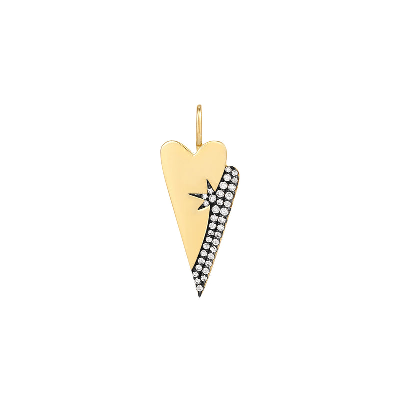 Ania Haie Shiny Gold Gold Double Heart Charm