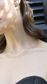 Petra Necklace Long 18K Gold