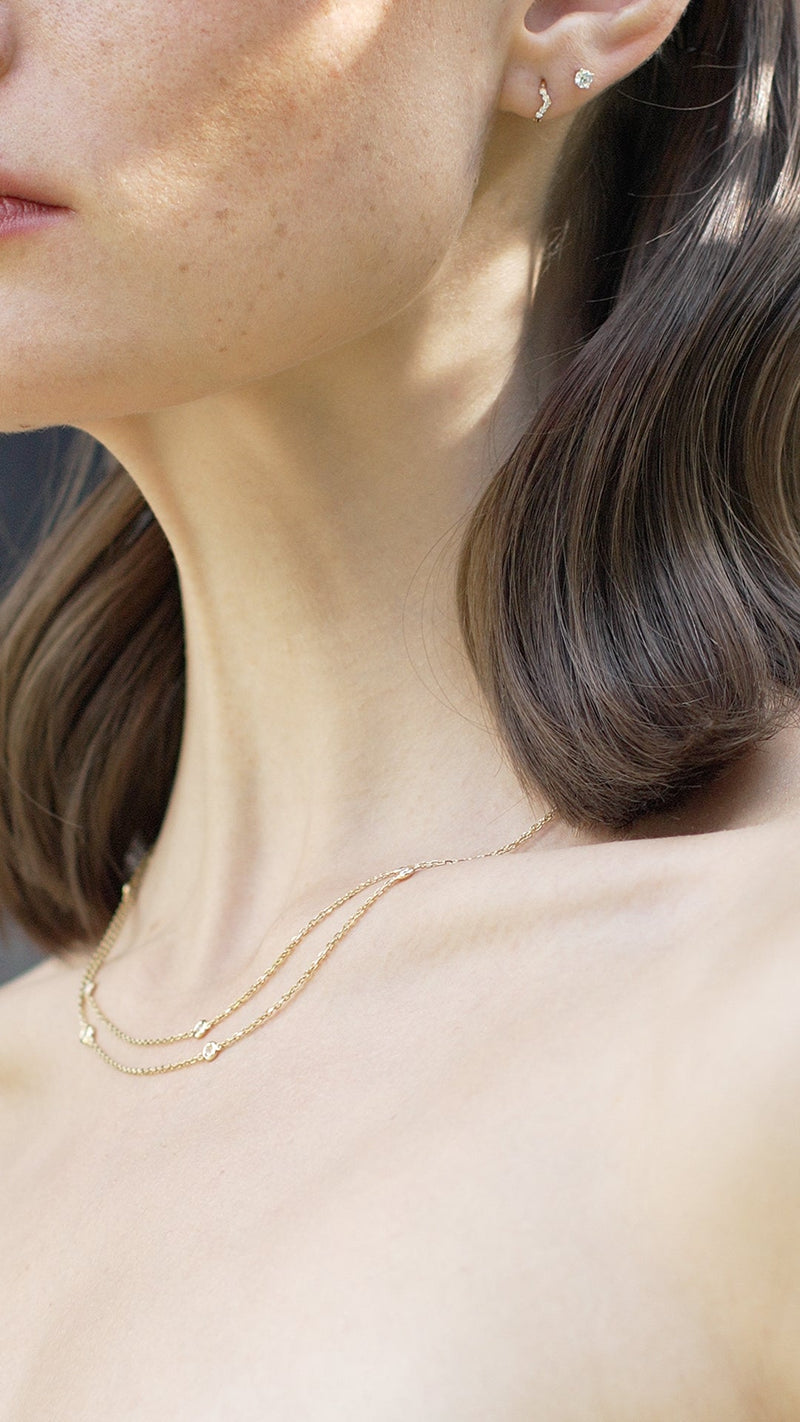 Petra Necklace Long 18K Gold
