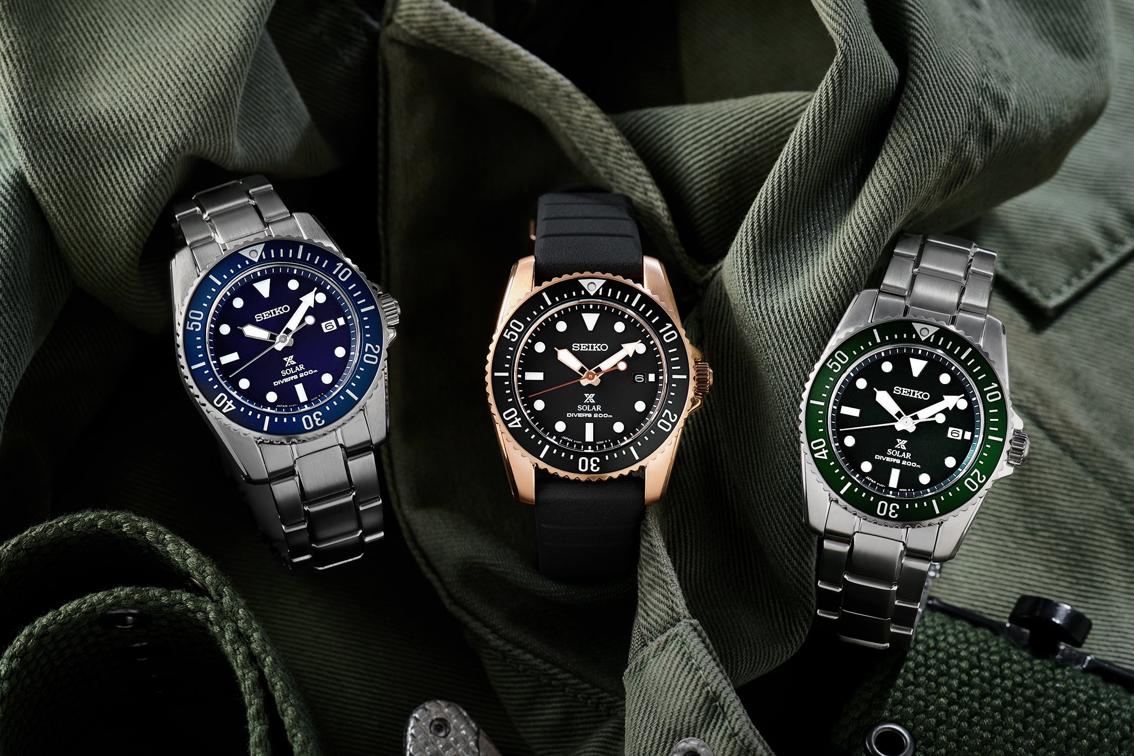 Seiko Prospex Compact Solar Scuba Diver - Green Dial