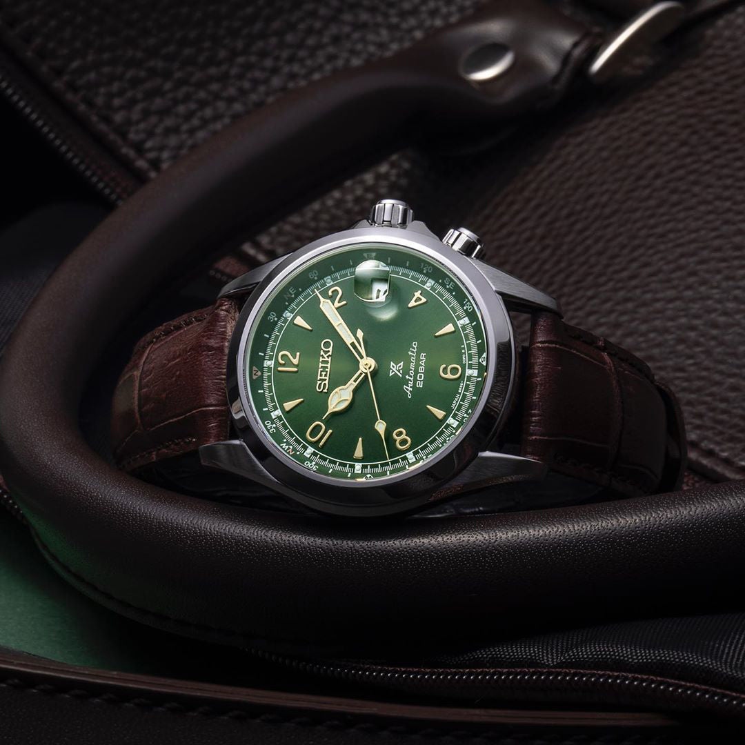 Seiko Prospex Alpinist Watch - Automatic - Green And Gold - 39.5mm - SPB121J1