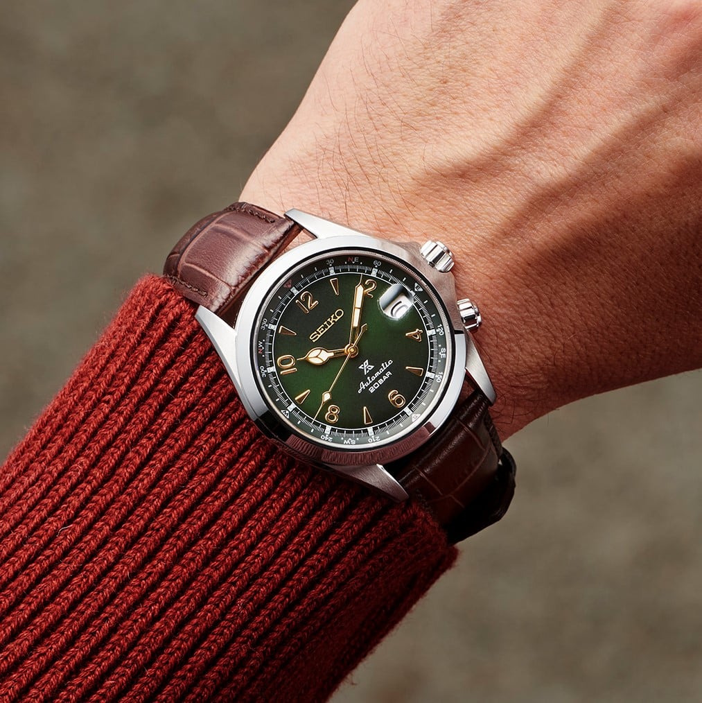 Seiko Prospex Alpinist Watch - Automatic - Green And Gold - 39.5mm - SPB121J1