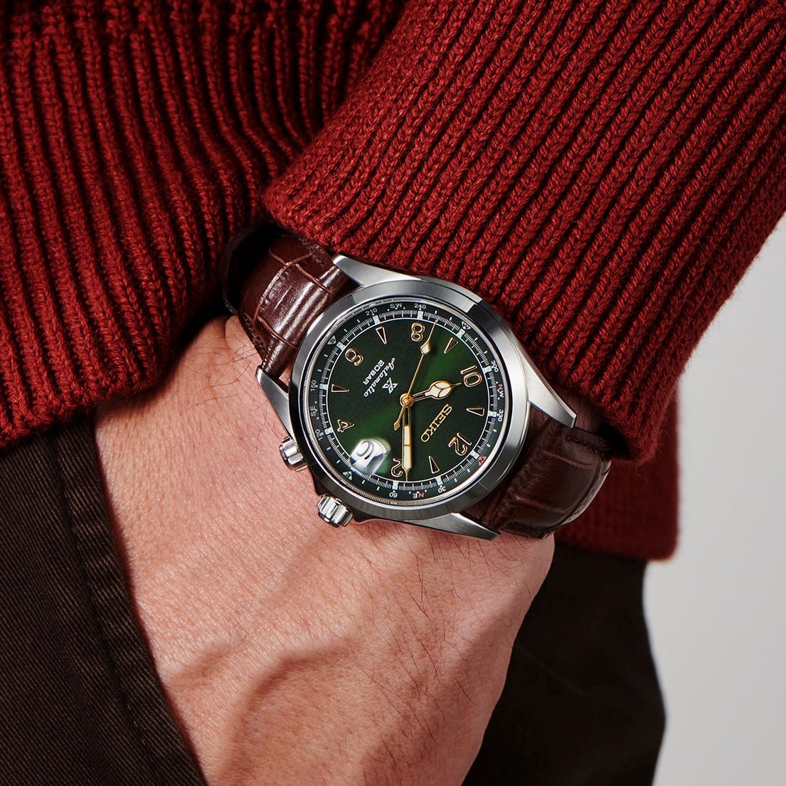 Seiko Prospex Alpinist Watch - Automatic - Green And Gold - 39.5mm - SPB121J1