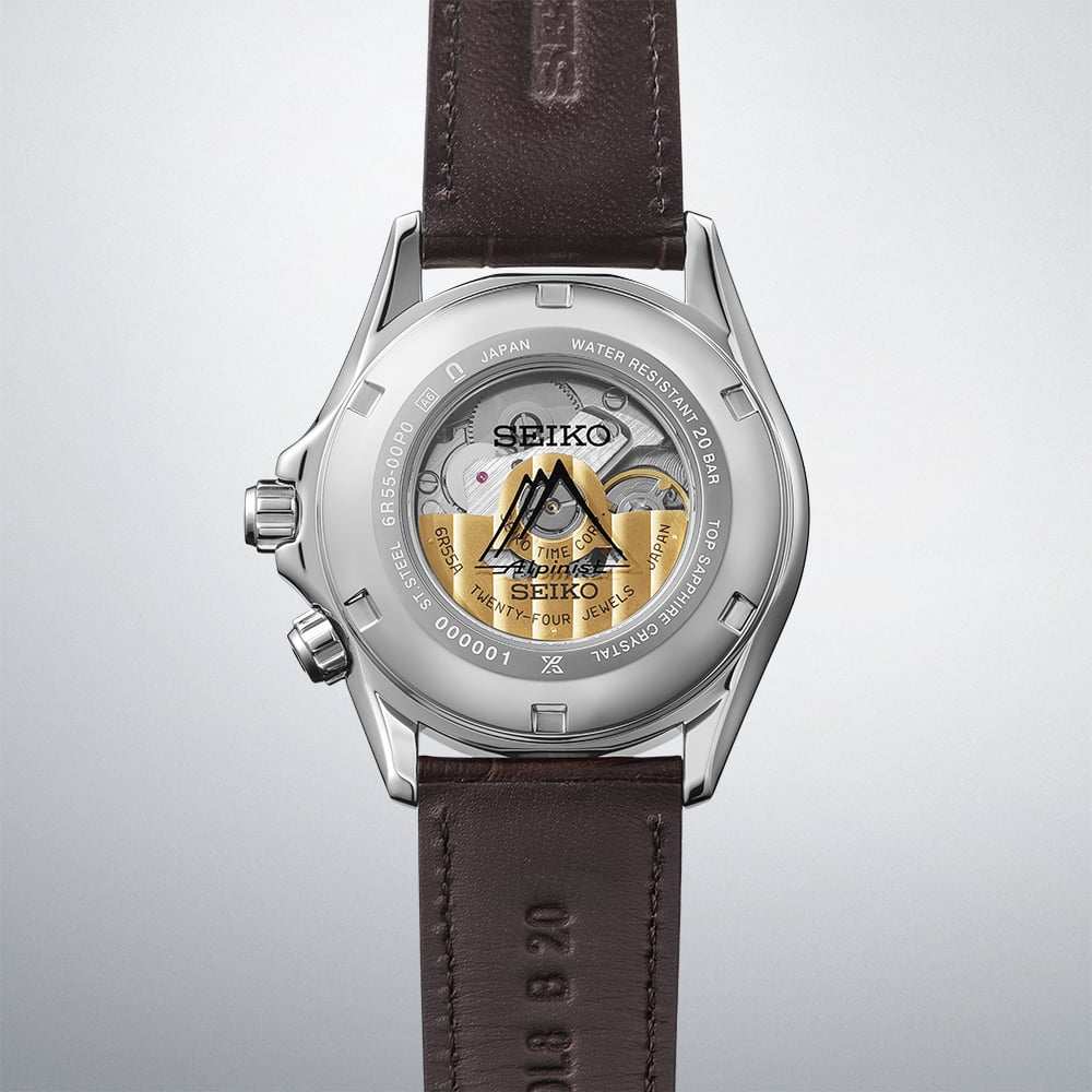 SS Prx Alp 39.5mm Grn.D Brwn Strp Auto
