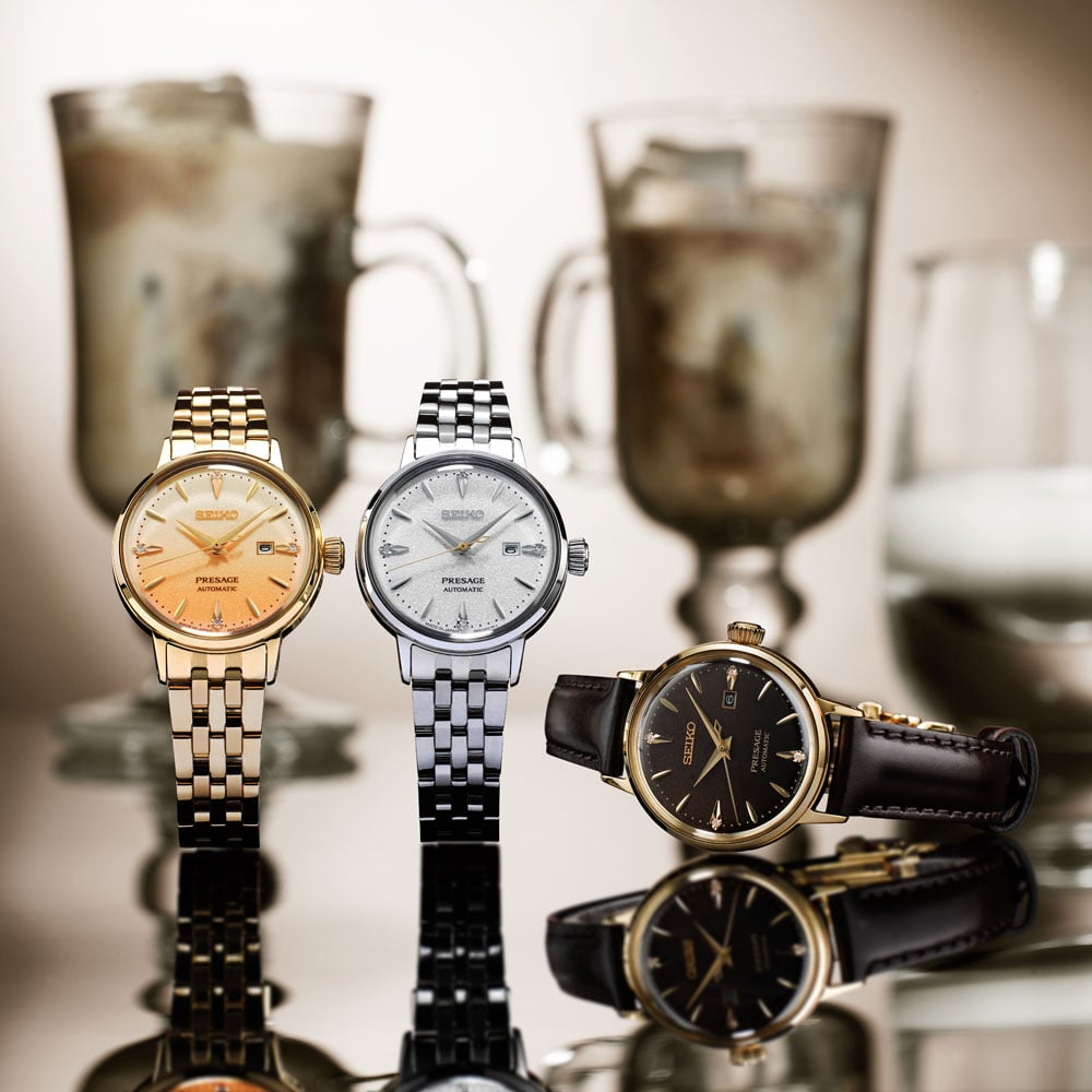 Seiko Presage Cocktail Time Hot Buttered Rum Diamond 30mm
