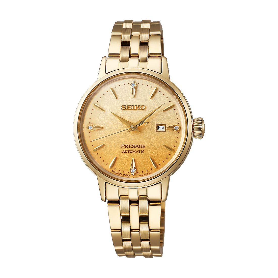 Seiko Presage Eggnog Diamond-Set 30mm Cocktail Time