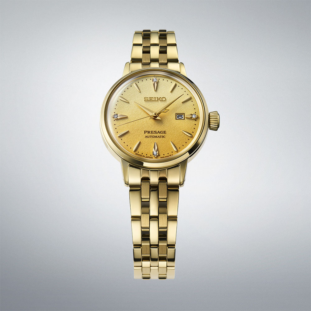 Seiko Presage Eggnog Diamond-Set 30mm Cocktail Time