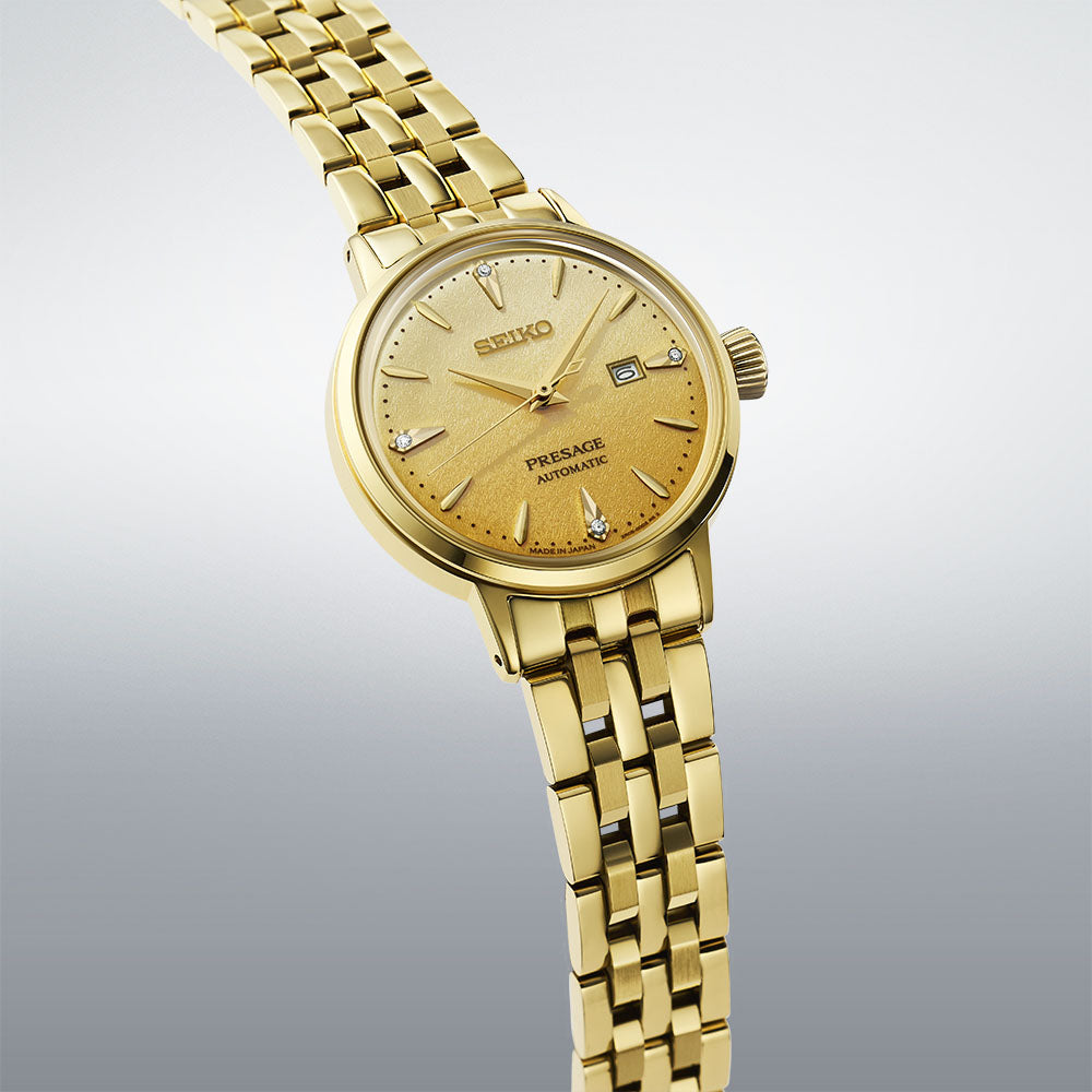 Seiko Presage Eggnog Diamond-Set 30mm Cocktail Time