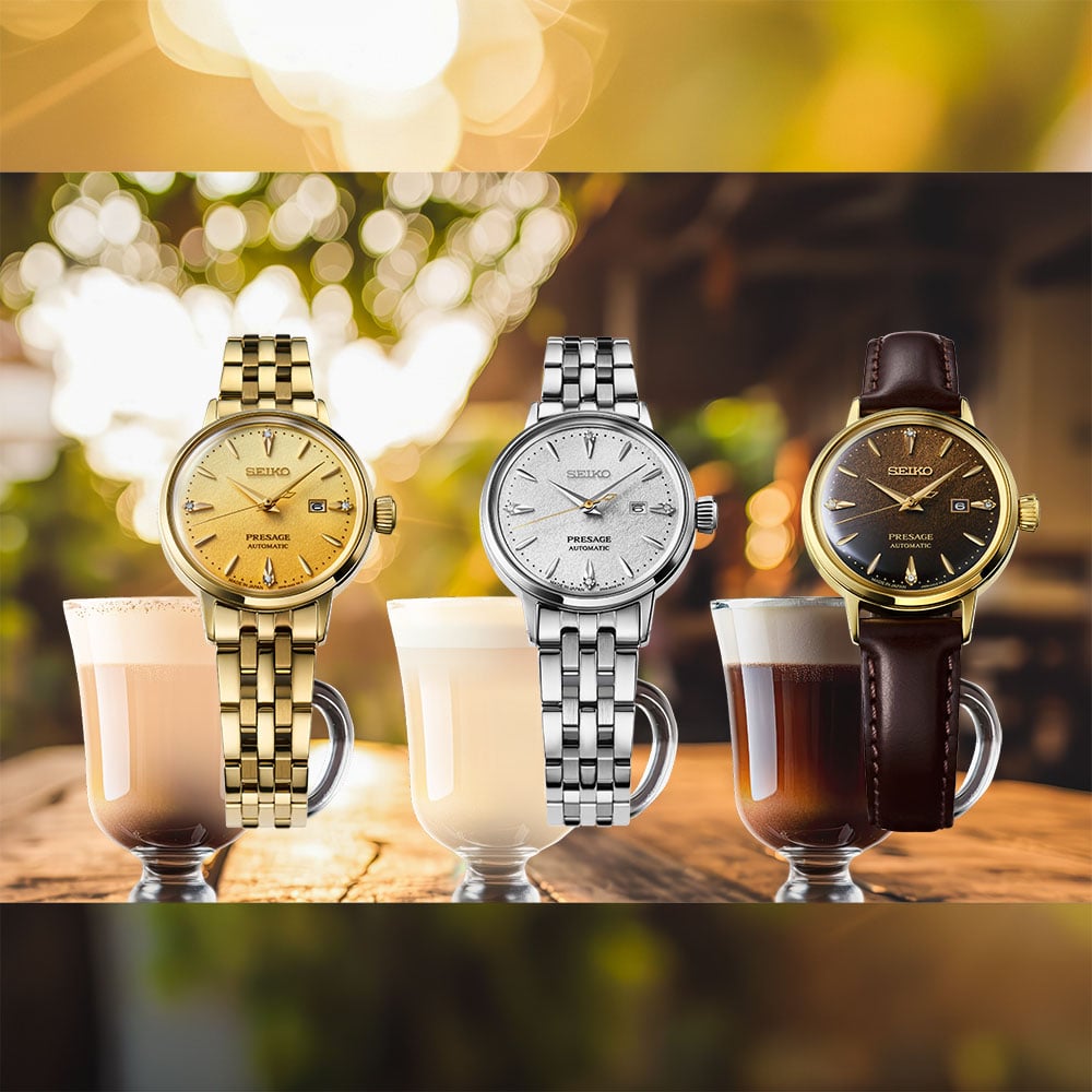 Seiko Presage Eggnog Diamond-Set 30mm Cocktail Time