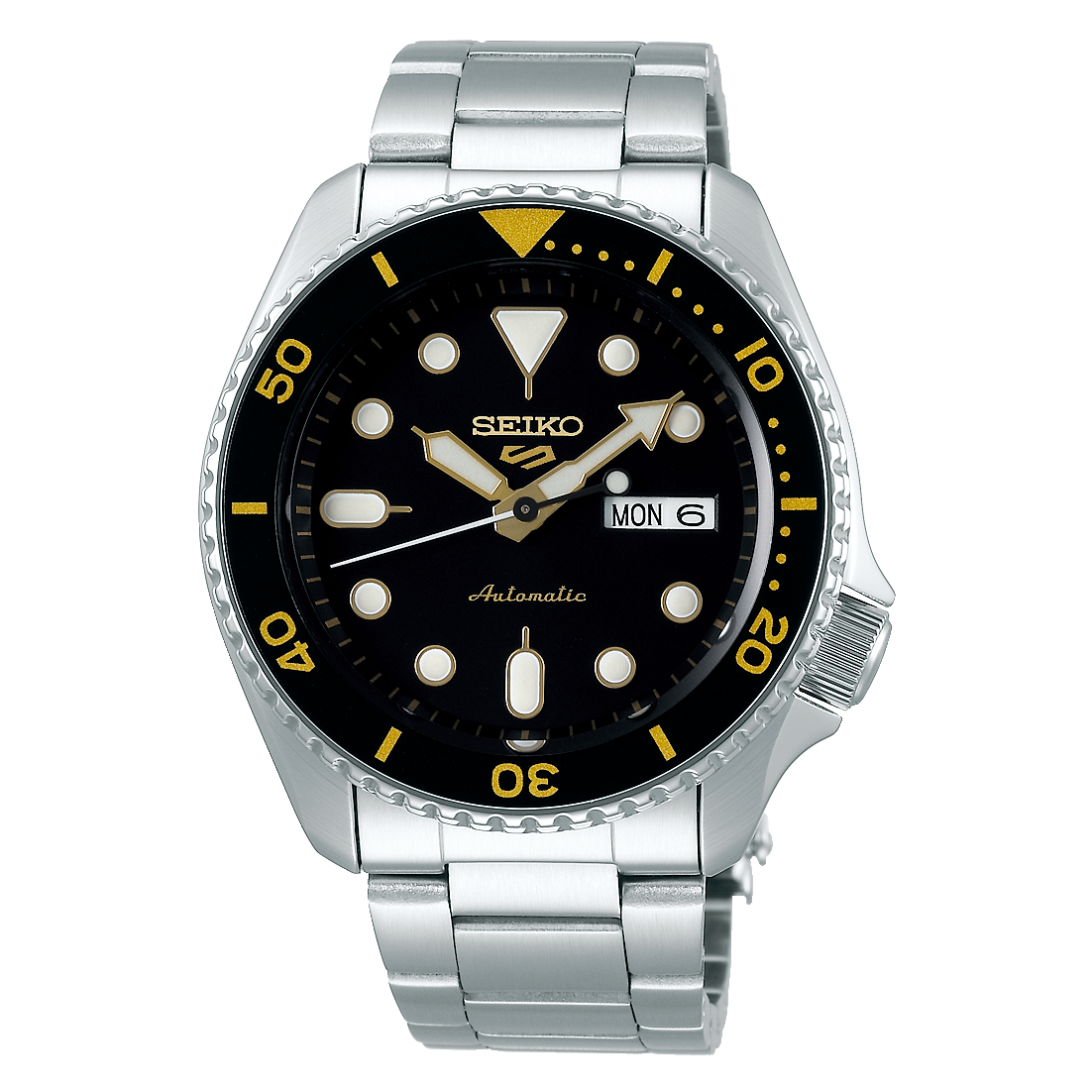 Seiko 5 Sports Automatic Black Dial Watch