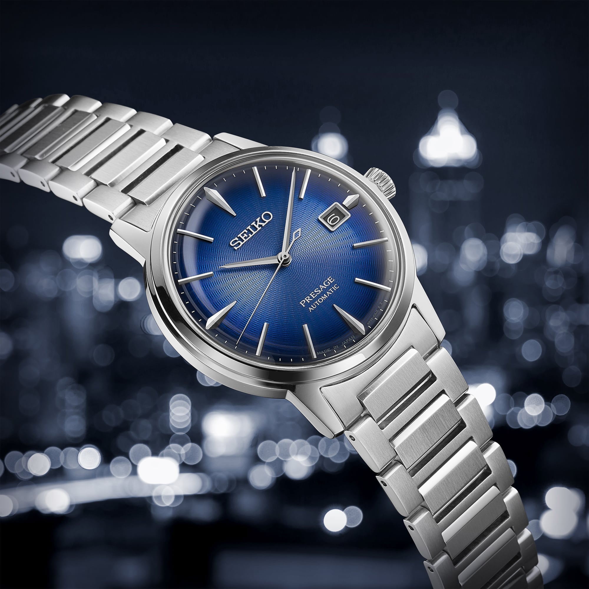 Seiko Presage Cocktail Time The Aviation Blue Watch