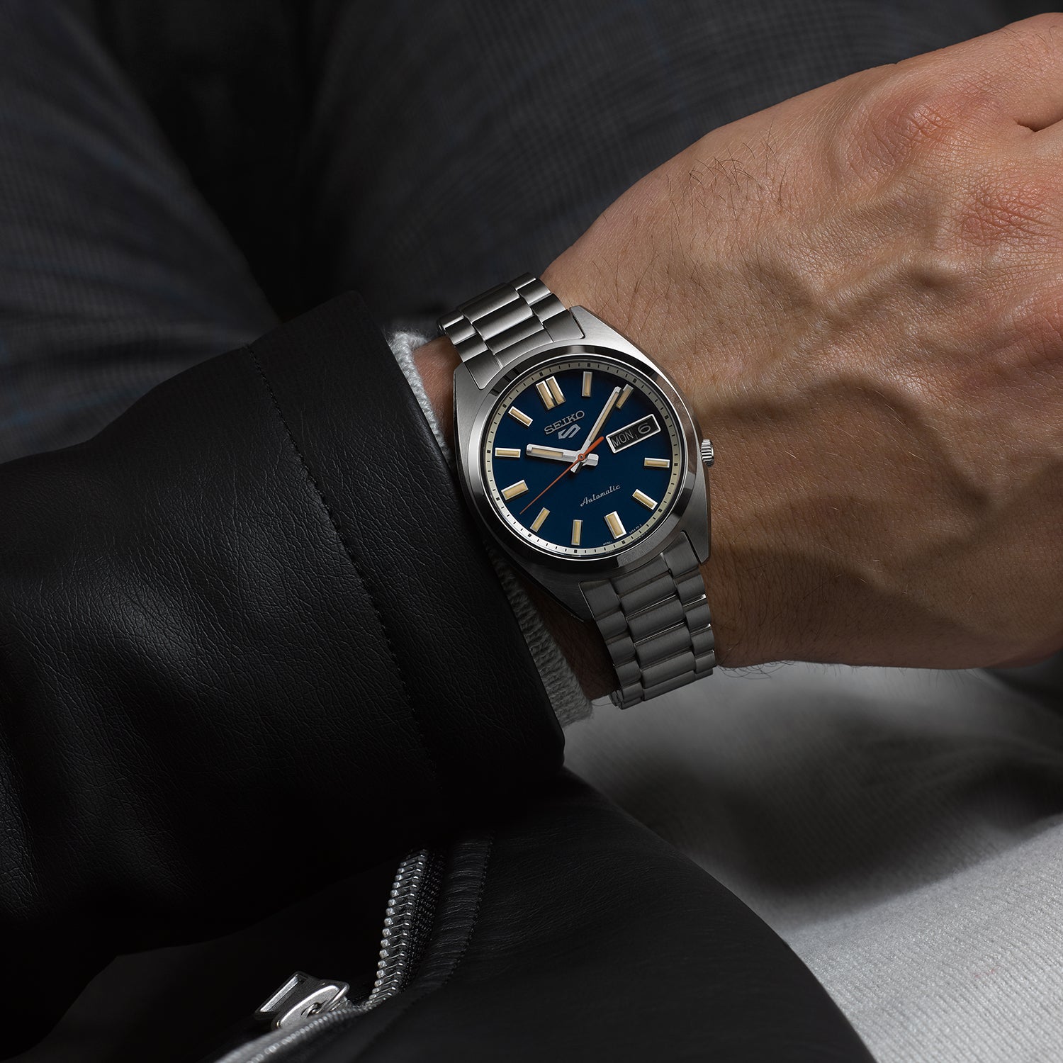 Seiko 5 Sports SNXS Rinse Blue Automatic Watch
