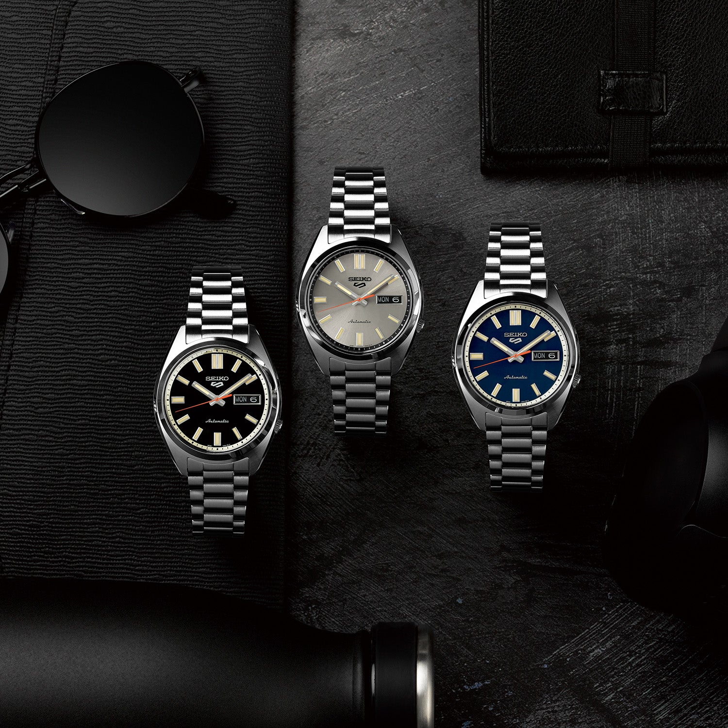 Seiko 5 Sports SNXS Deep Black Classic Watch