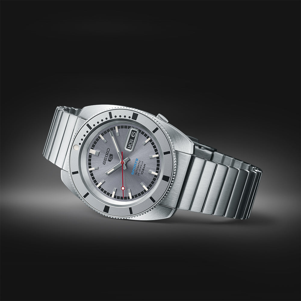 Seiko 5 Sports Ash Blue 1968 Recreation