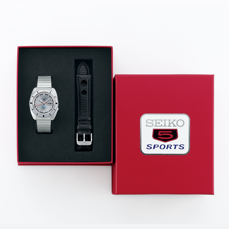 Seiko 5 Sports Ash Blue 1968 Recreation