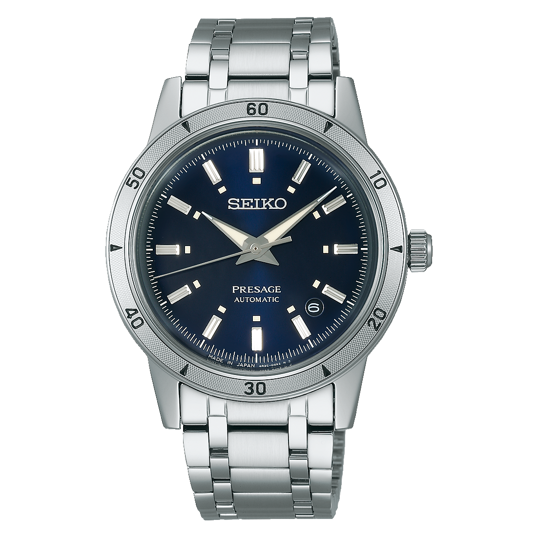 Seiko Presage Style 60s Navy Dial Automatic Watch