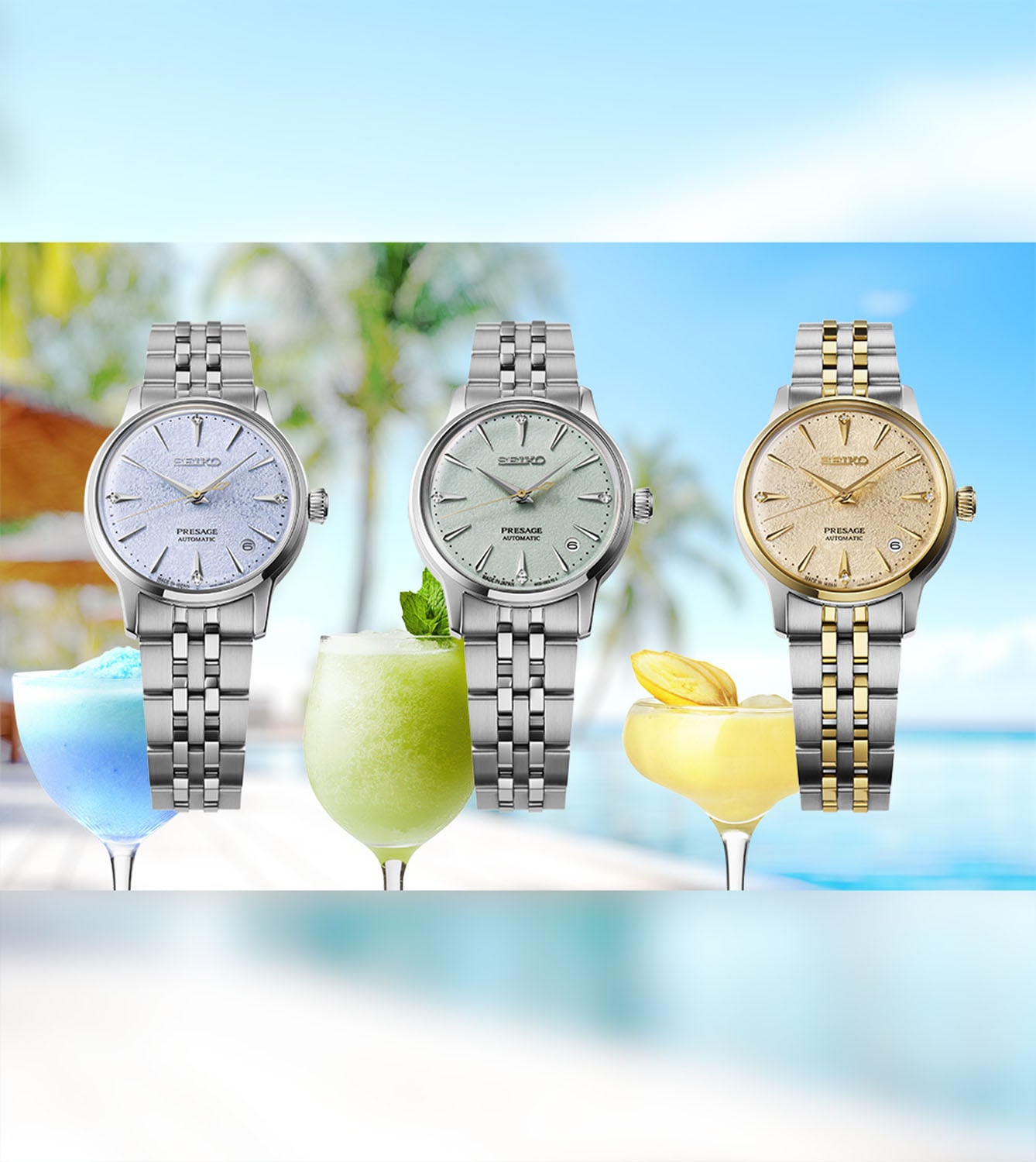 Seiko Presage Frozen Daiquiri Diamond 34mm Watch