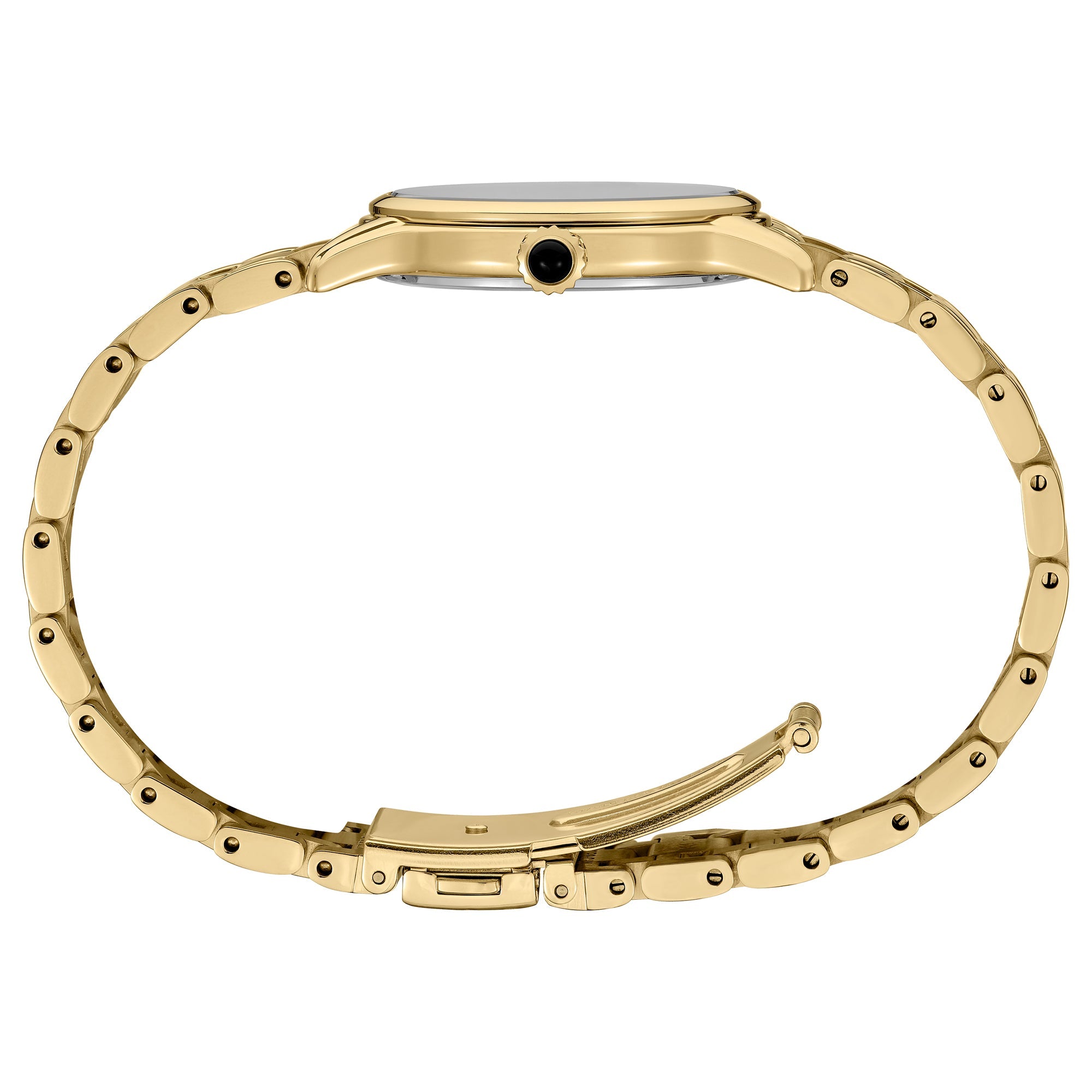 Seiko Ladies Gold-Tone Crystal Dial Quartz Watch