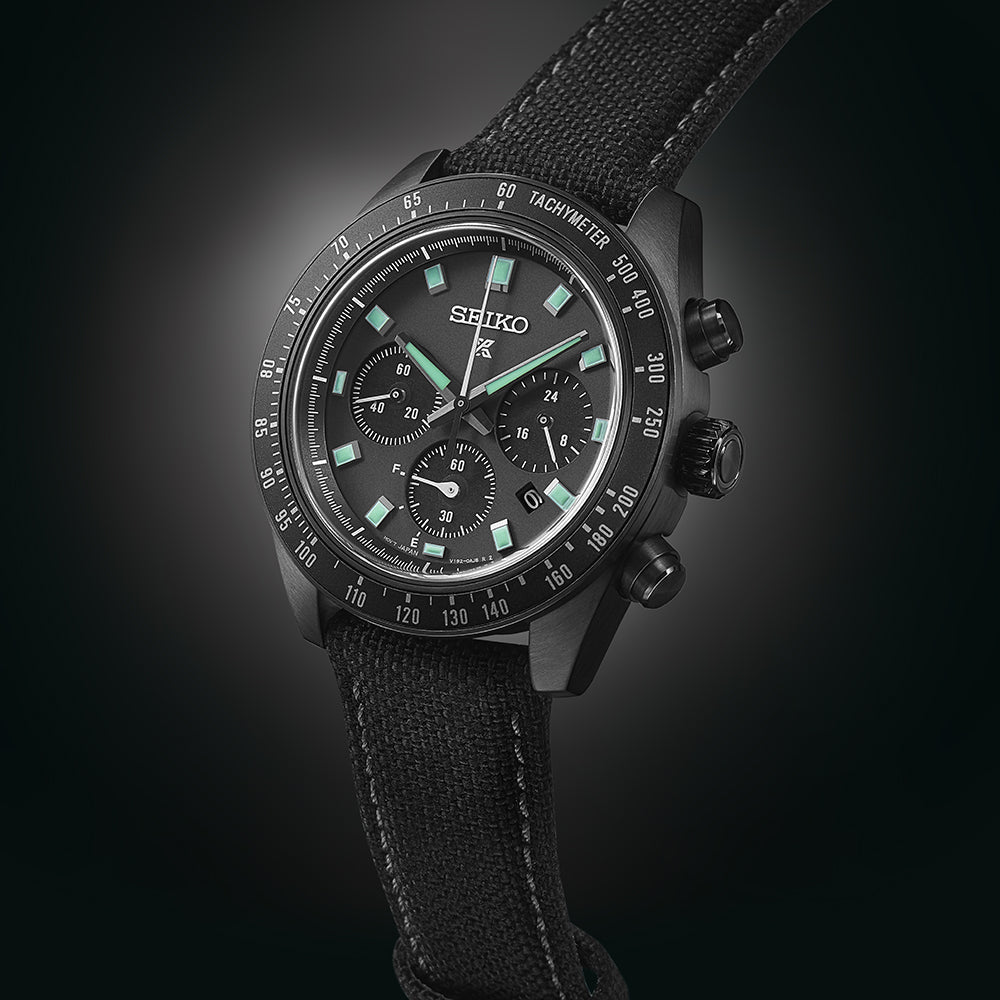 Seiko Prospex Black Series Night Vision Solar Speedtimer