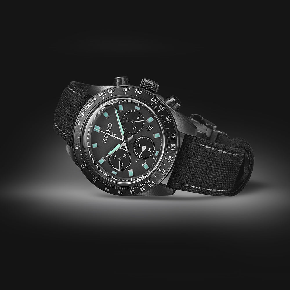 Seiko Prospex Black Series Night Vision Solar Speedtimer