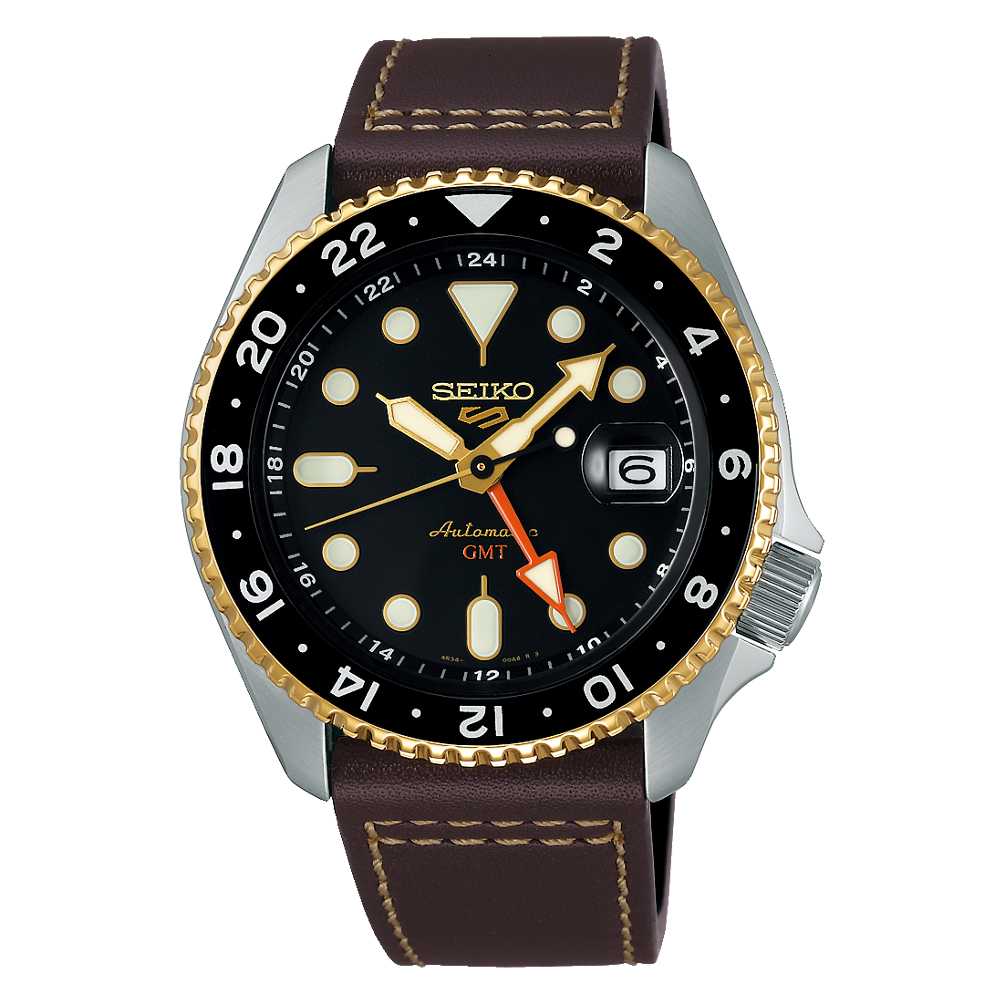 Seiko 5 Sports SKX GMT Mocha Dial Watch