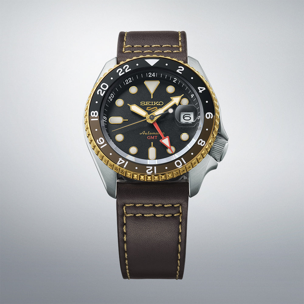 Seiko 5 Sports SKX GMT Mocha Dial Watch