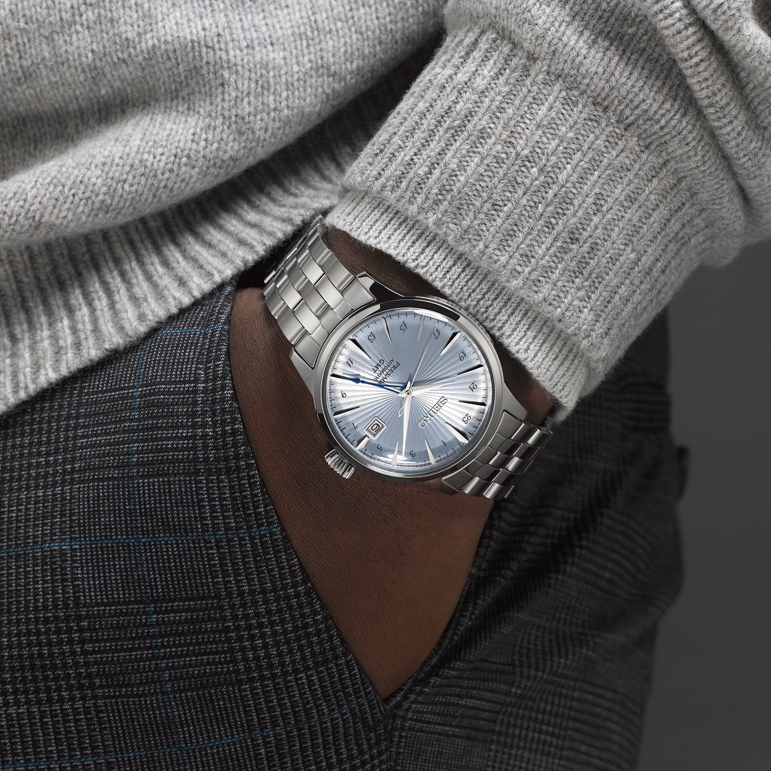 Seiko Presage Skydiving Cocktail Time GMT Watch