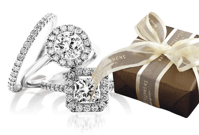 Diamond rings and gift wrapping