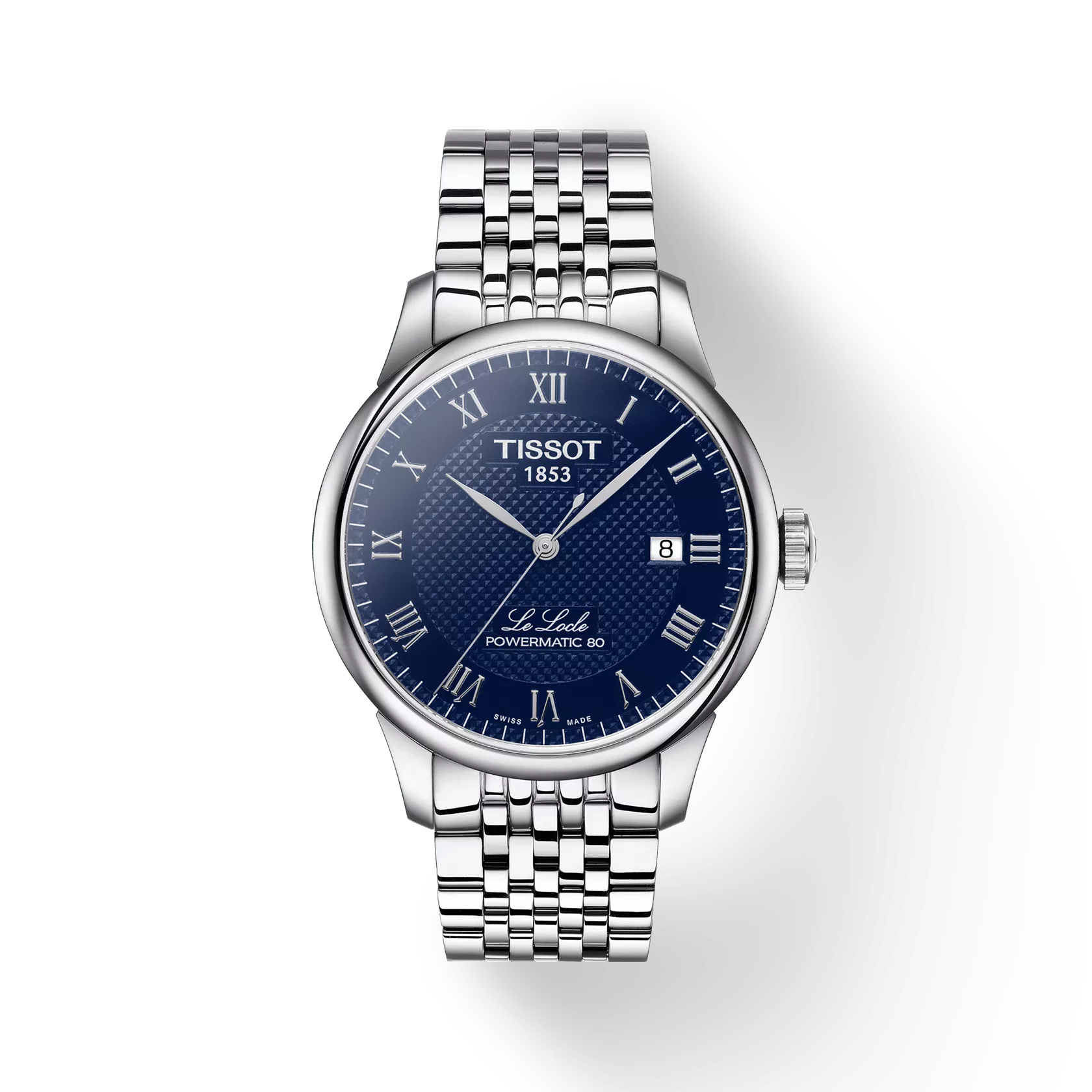 Tissot Le Locle 39.3mm Steel Blue Automatic Mens Watch