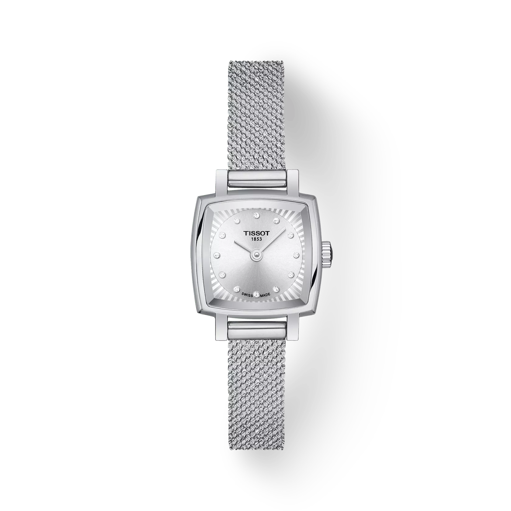 Tissot Lovely Square Silver Dial Ladies Watch