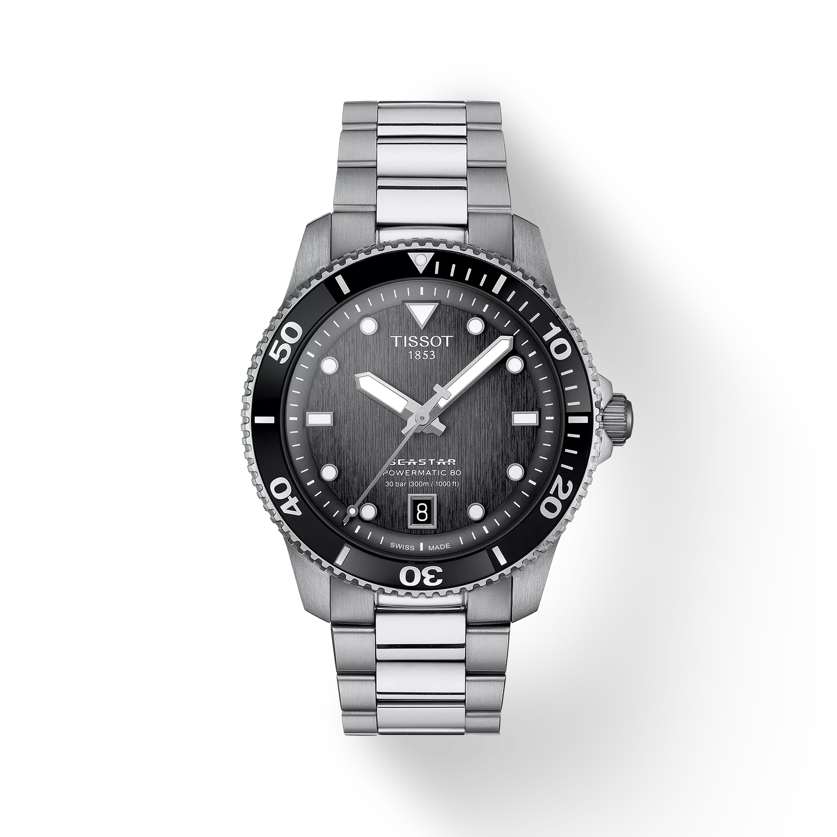 Tissot Seastar 1000 40mm Steel Grey Automatic Mens Watch