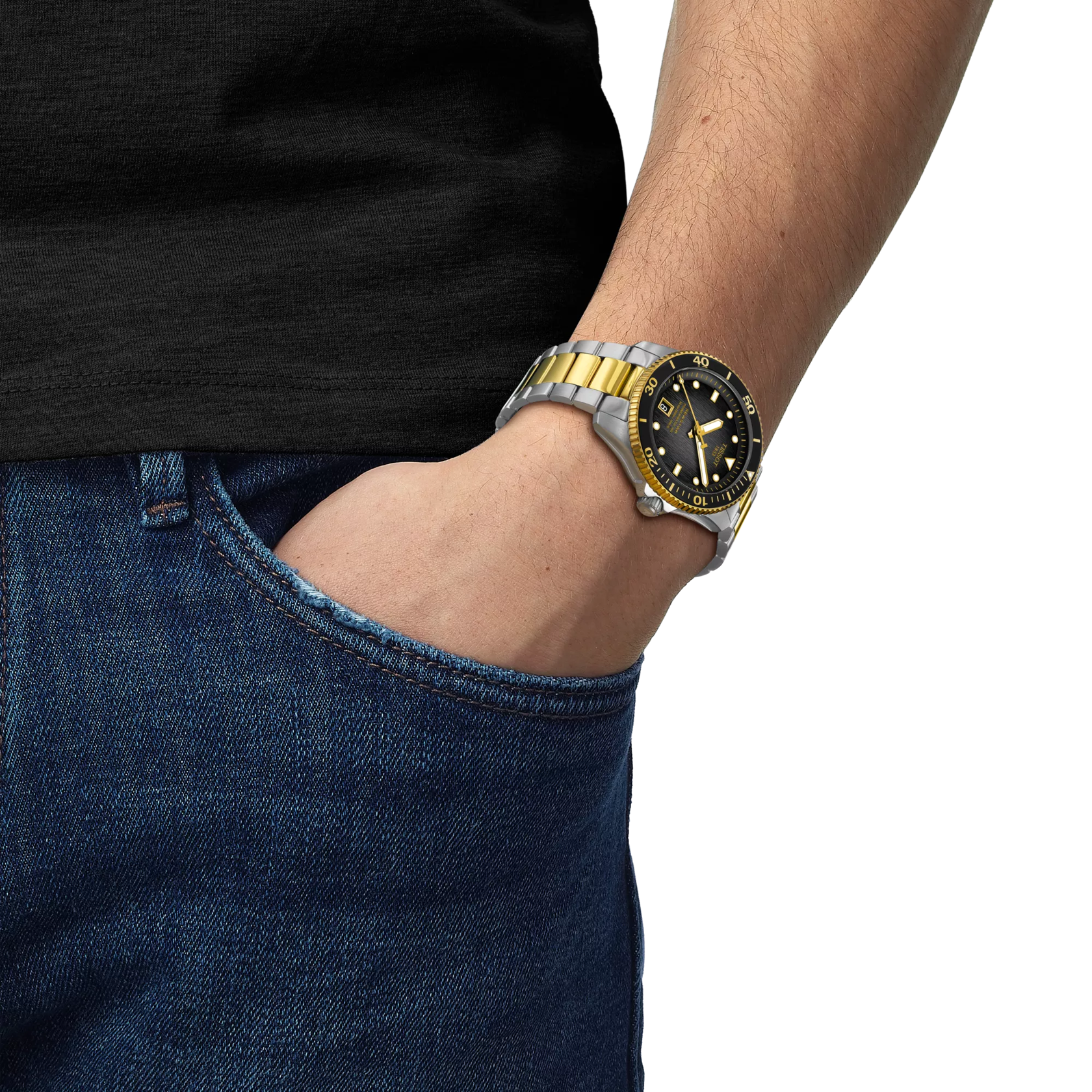 Tissot Seastar 1000 40mm Two-Tone Grey Automatic Mens Watch