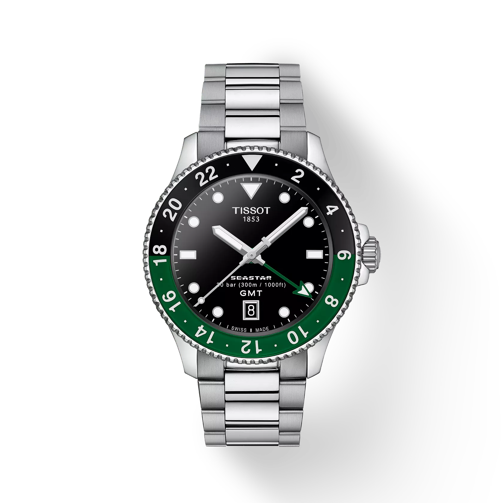 Tissot Seastar 1000 40mm Steel Black Quartz Mens Watch