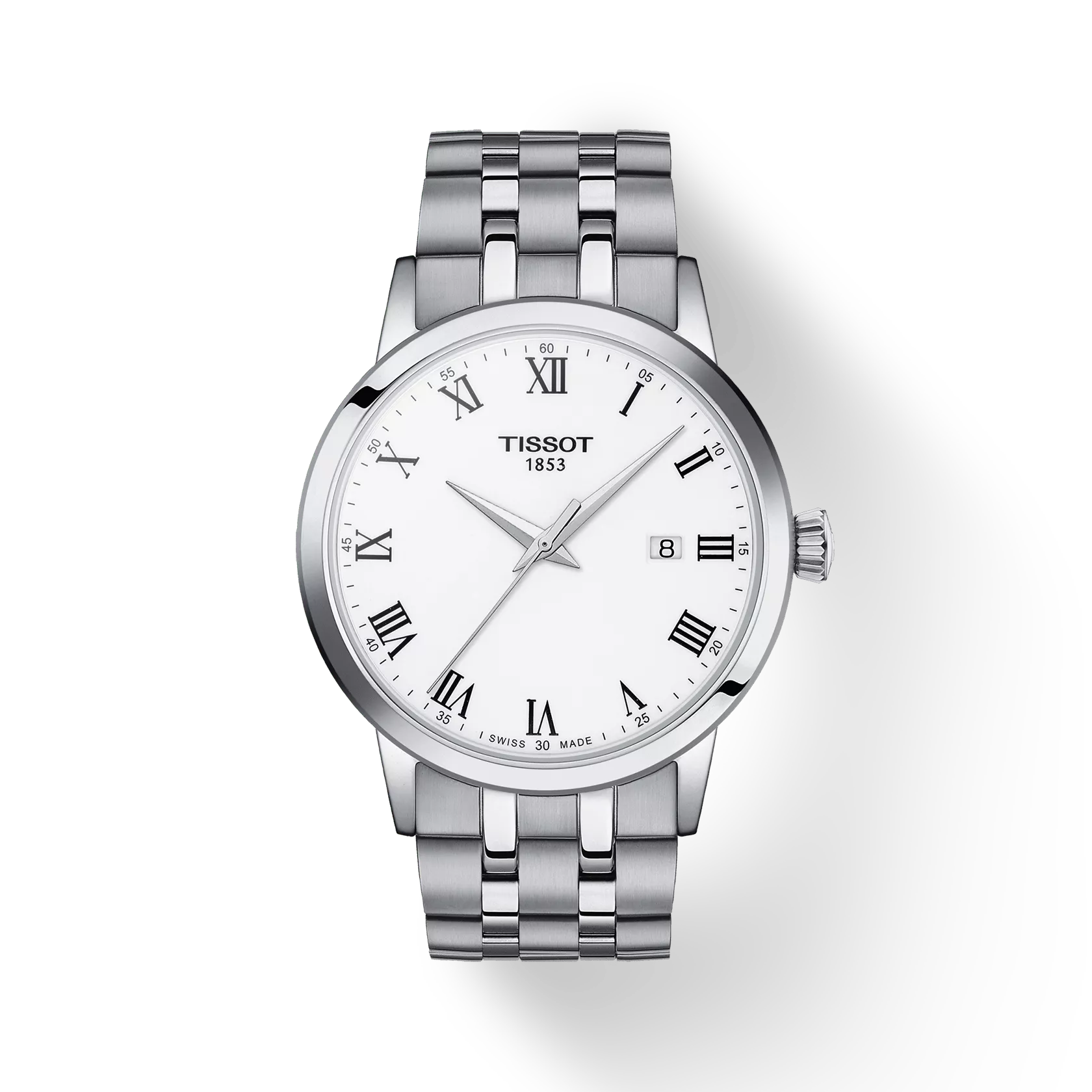 Tissot Classic Dream 42mm White Dial Steel Watch