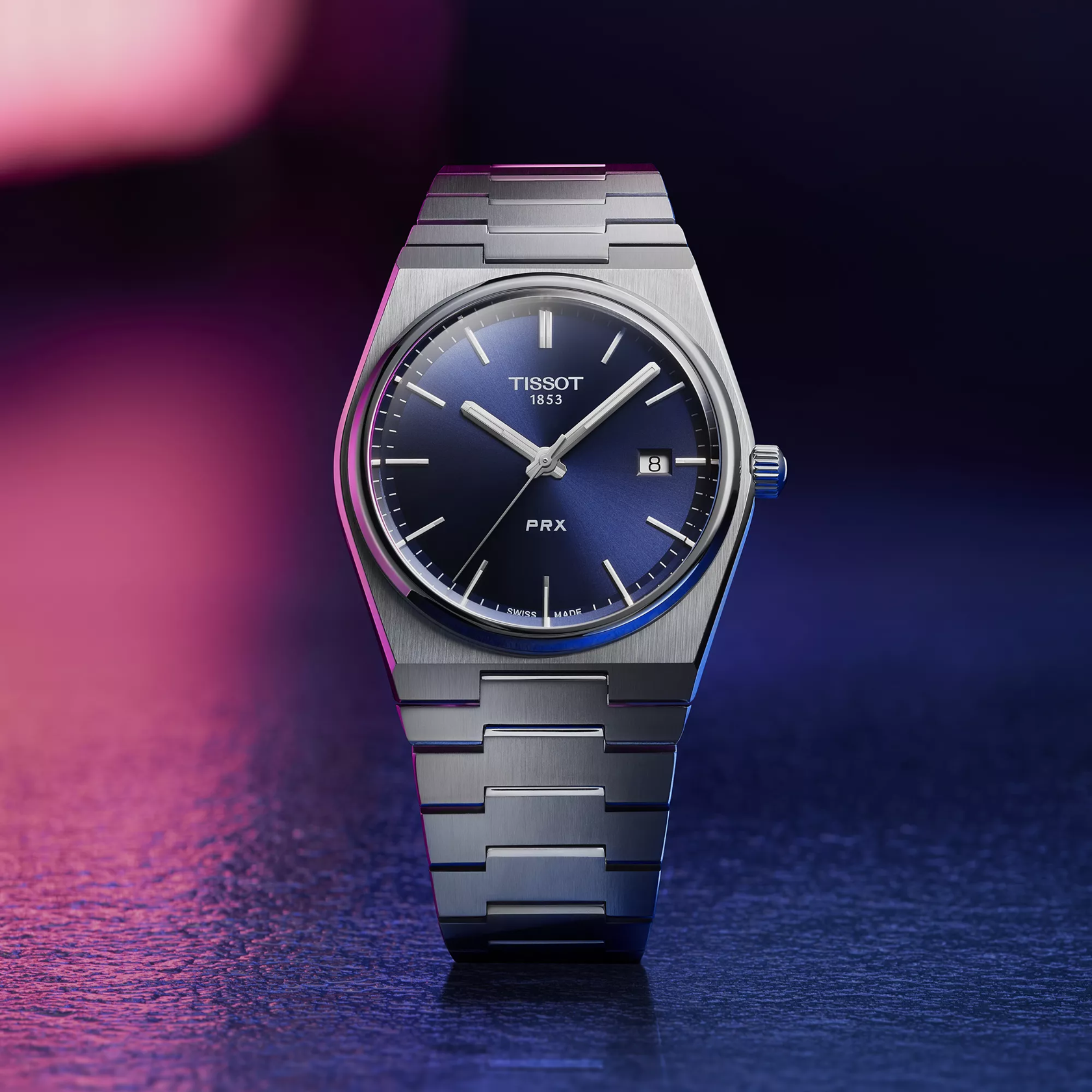 Tissot PRX 40mm Steel Blue Quartz Mens Watch