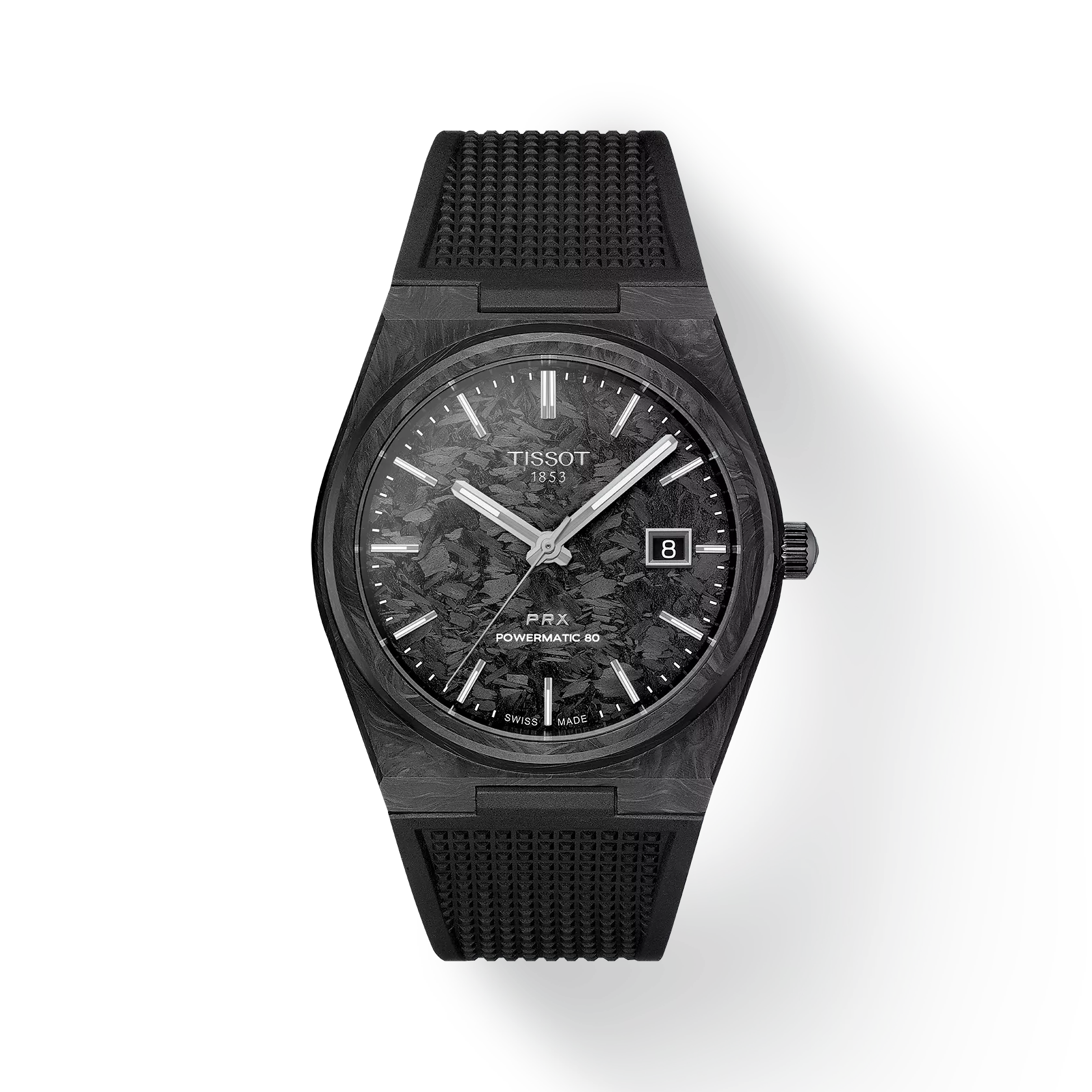 Tissot PRX 40.5mm Carbon Black Automatic Mens Watch