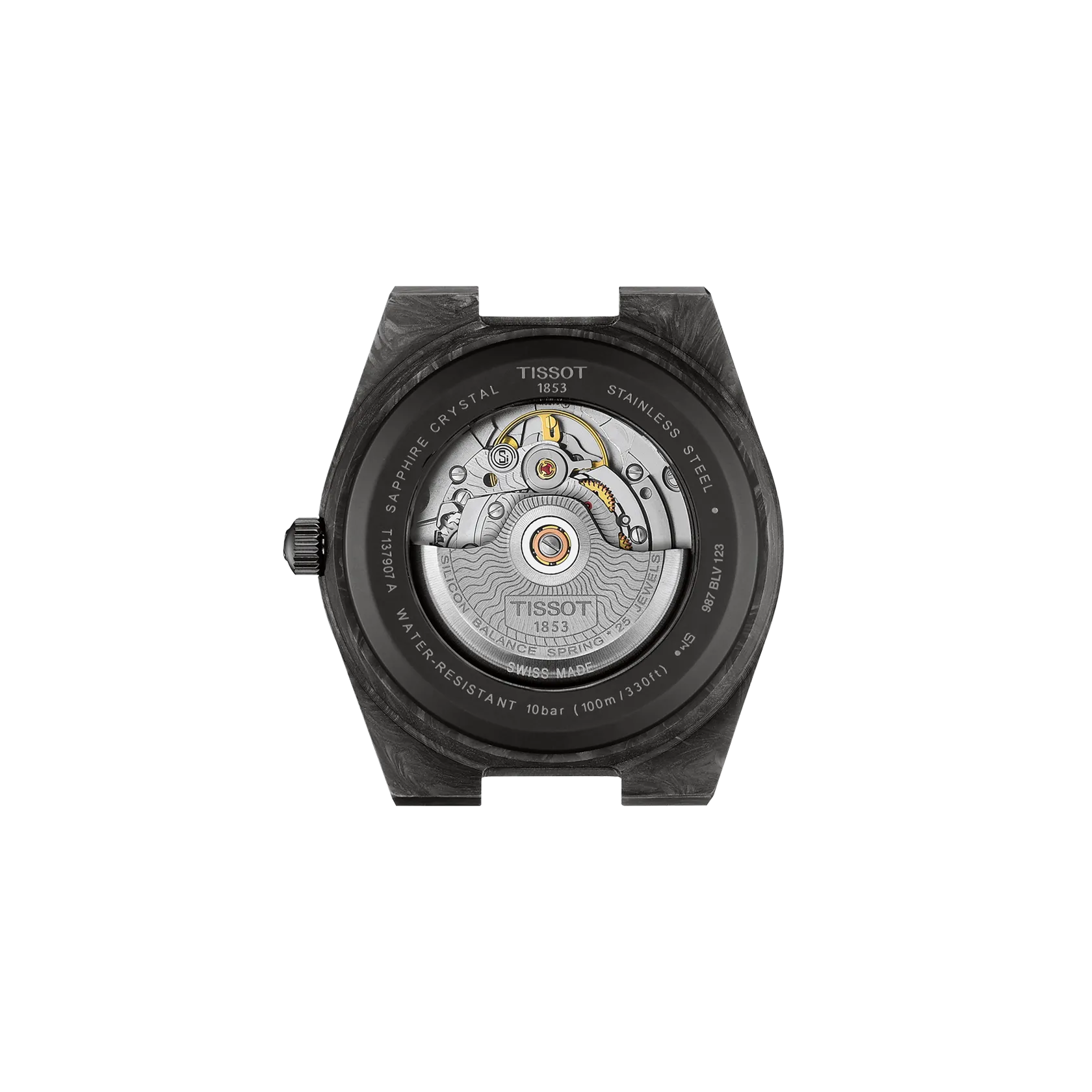 Tissot PRX 40.5mm Carbon Black Automatic Mens Watch