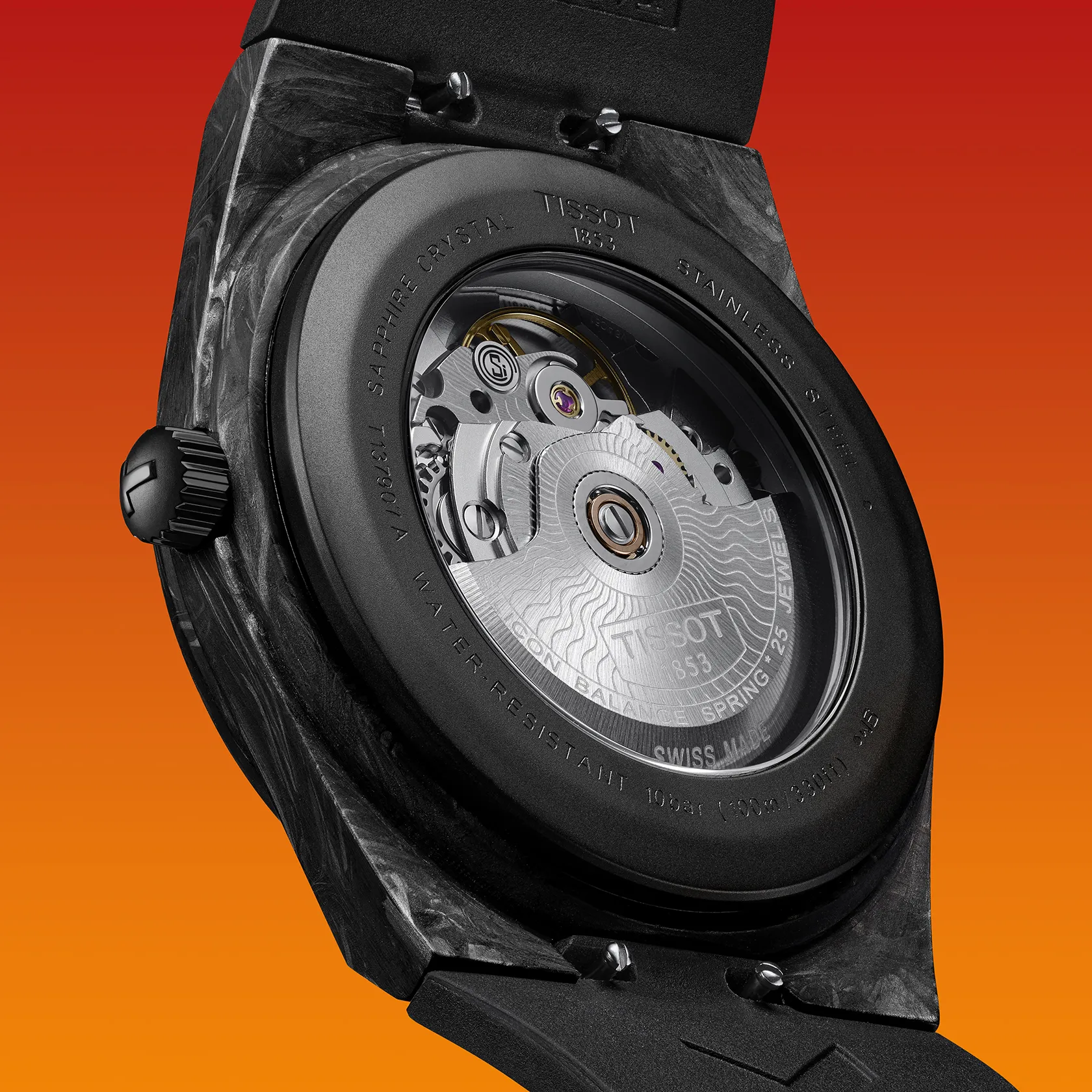 Tissot PRX 40.5mm Carbon Black Automatic Mens Watch