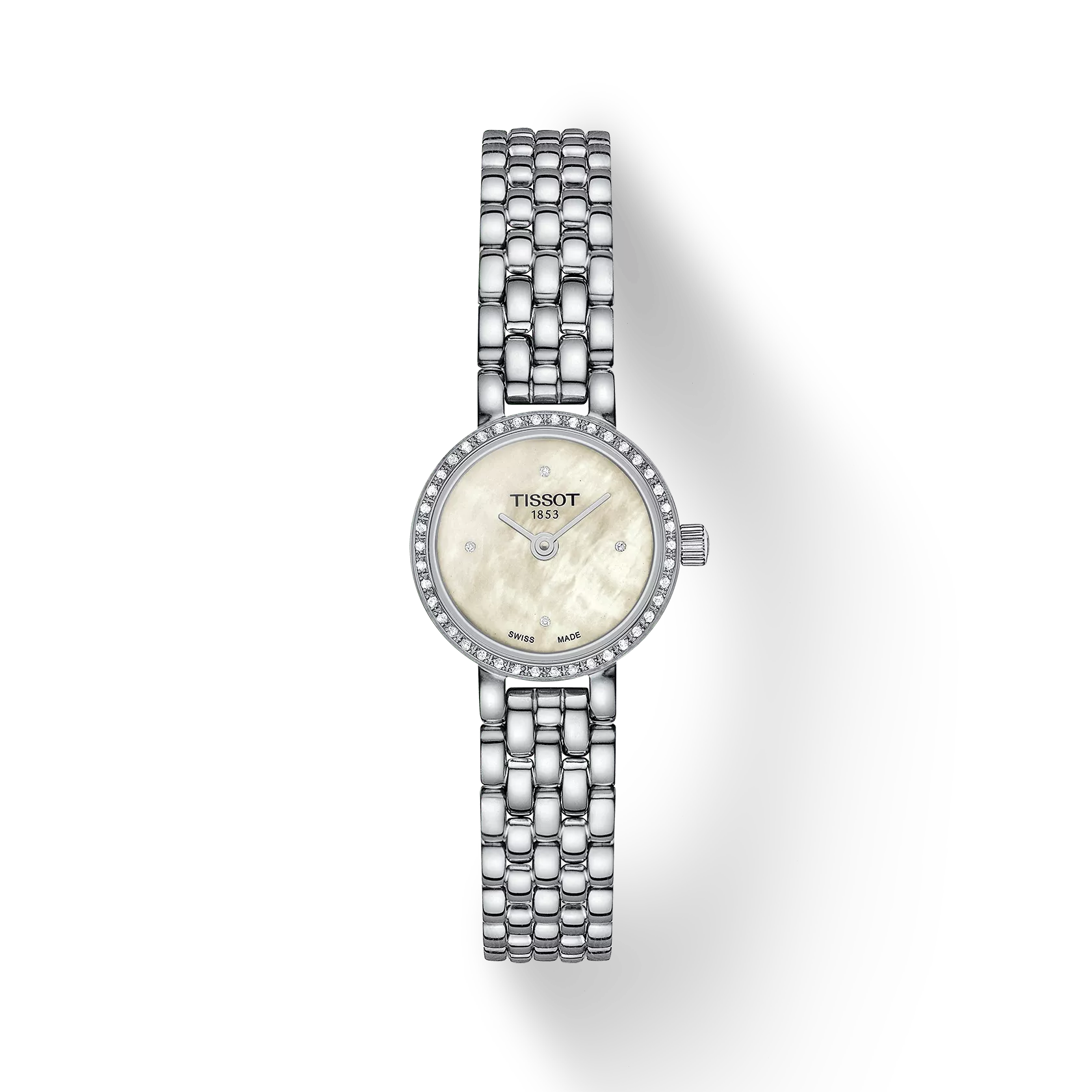 Tissot Lovely Round Diamond & Mother-of-Pearl Watch
