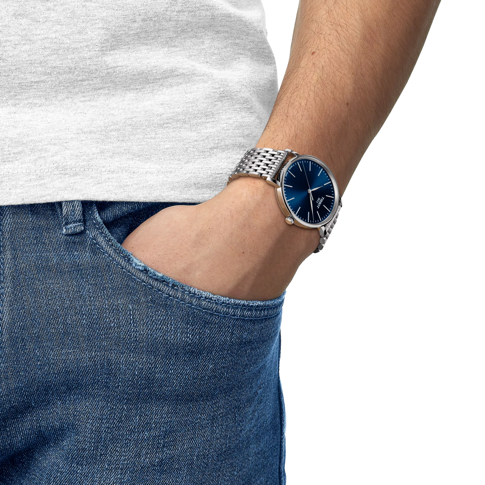 Tissot Everytime 40mm Classic Blue Dial Watch