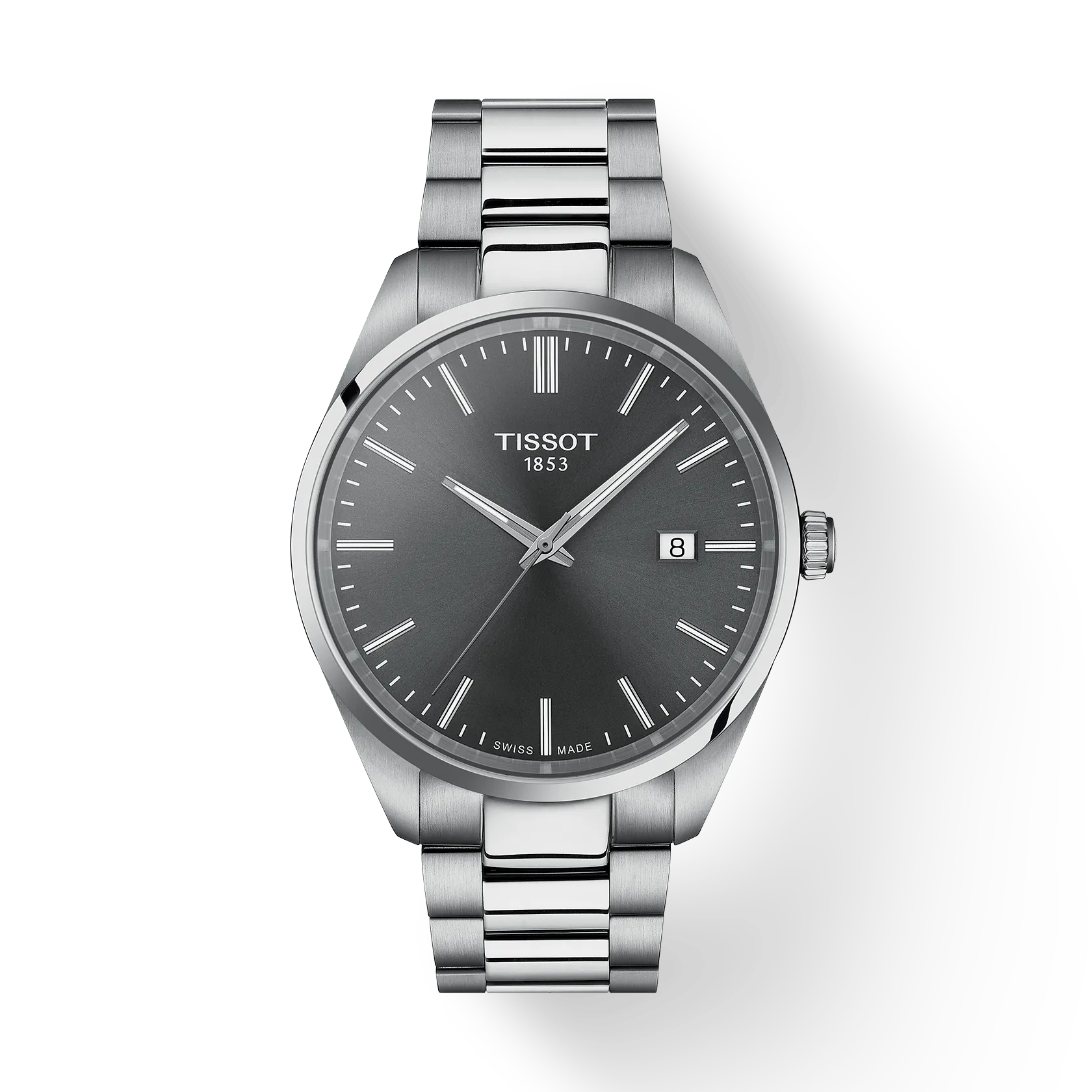 Tissot PR 100 40mm Steel Grey Quartz Mens Watch