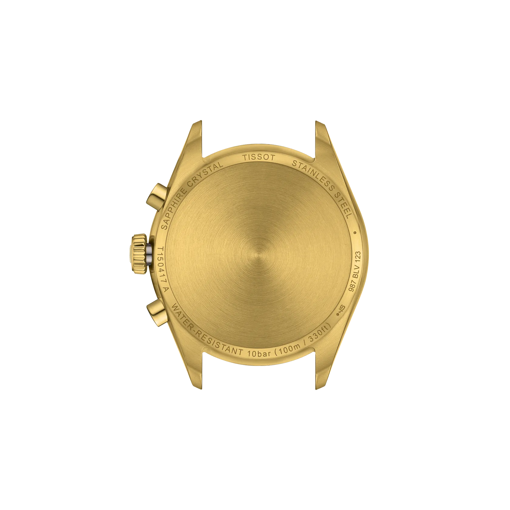 Tissot PR 100 40mm Yellow Gold PVD Silver Quartz Chronograph Mens Watch