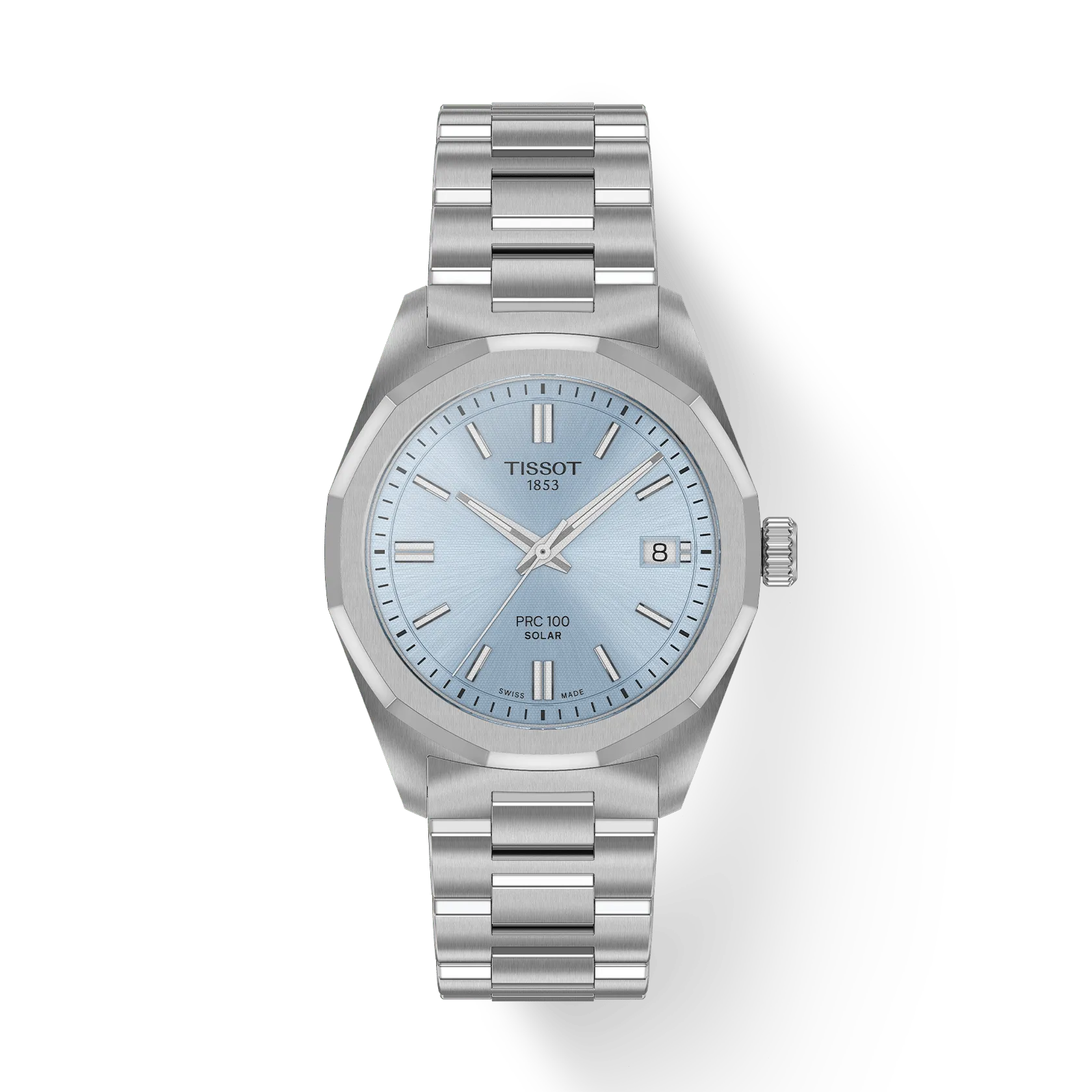 Tissot PRC 100 Solar Ice Blue Dial Watch