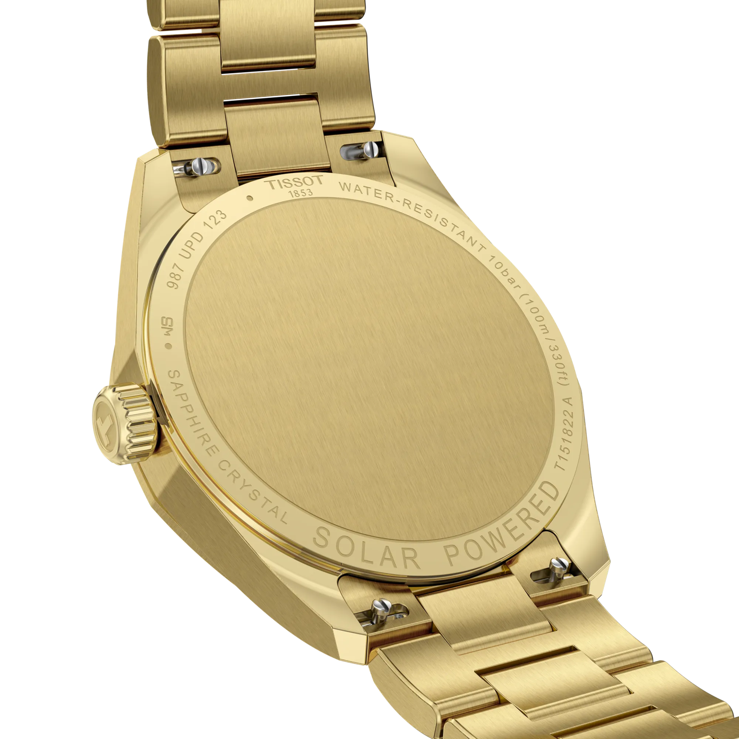 Tissot PRC 100 Solar Gold Champagne Dial Watch
