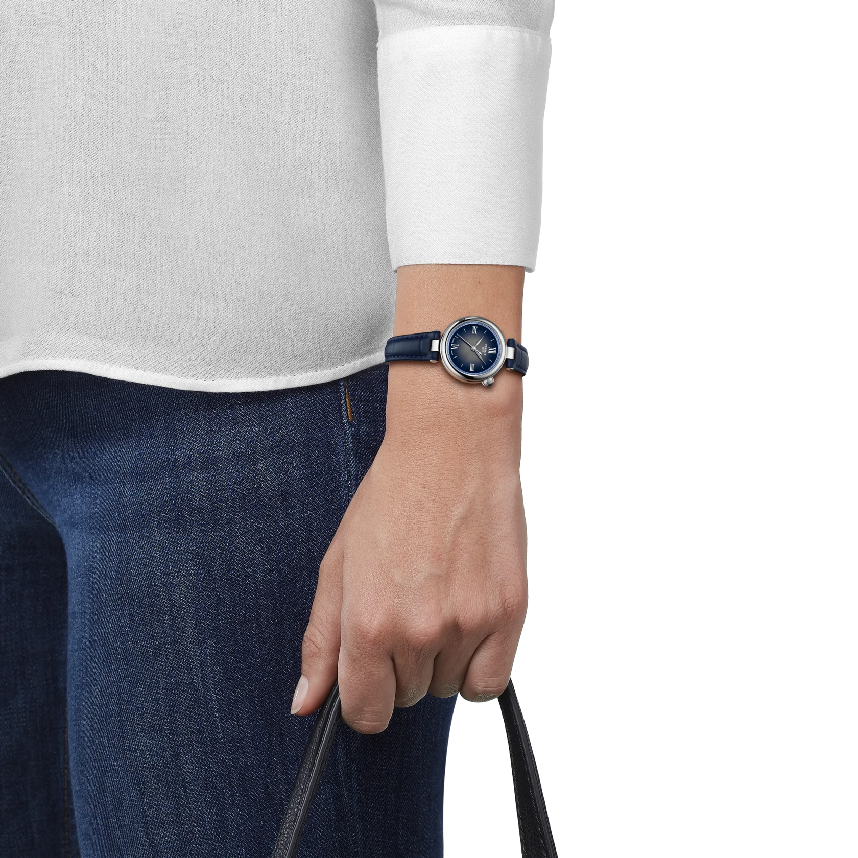 Tissot Desir 28mm Silver-Blue Dial Watch