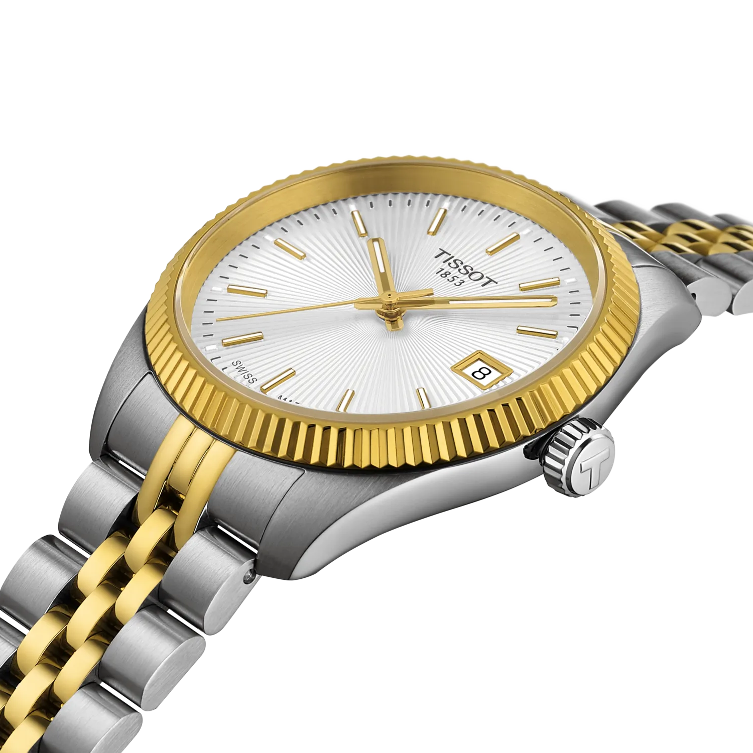 Tissot Ballade 34mm Two-Tone Silver Quartz Ladies Watch