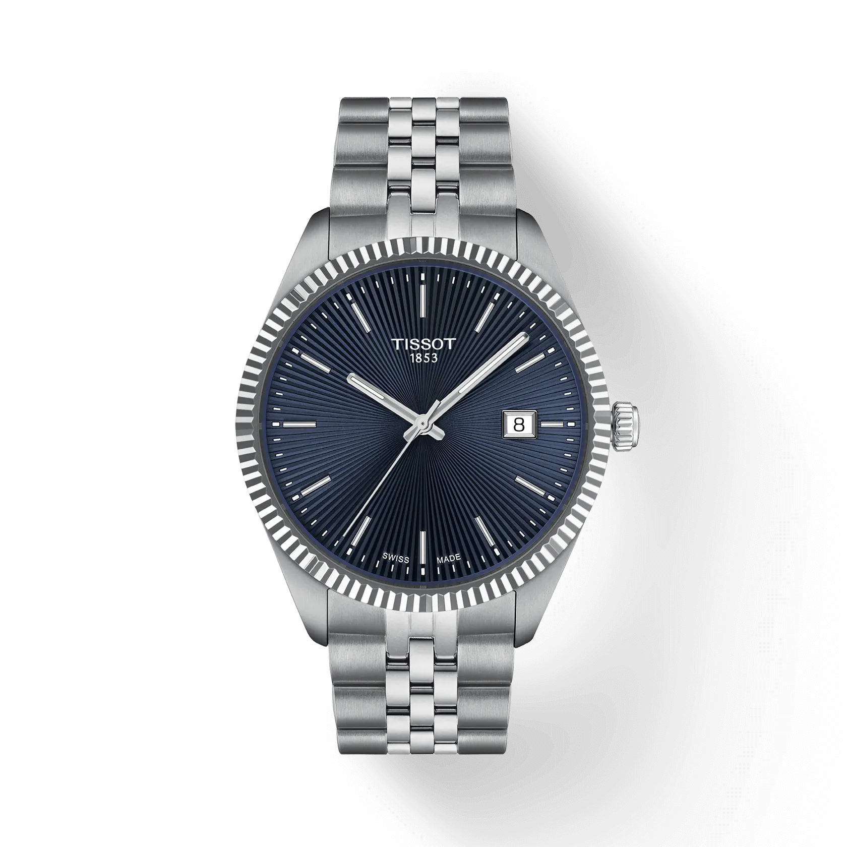 Tissot Ballade 40mm Steel Blue Quartz Mens Watch