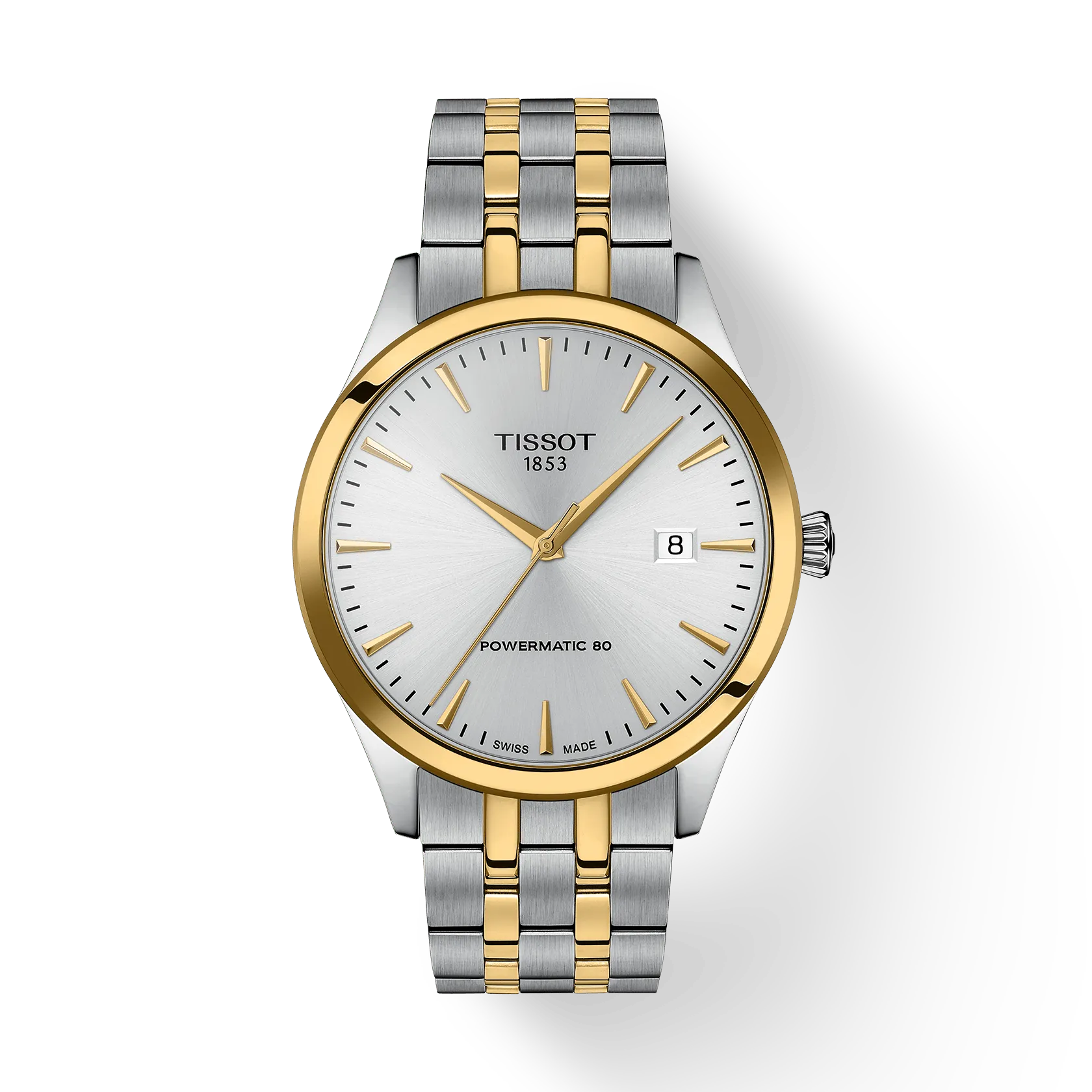 Tissot Classic Dream 40mm Two-Tone Silver Automatic Mens Watch