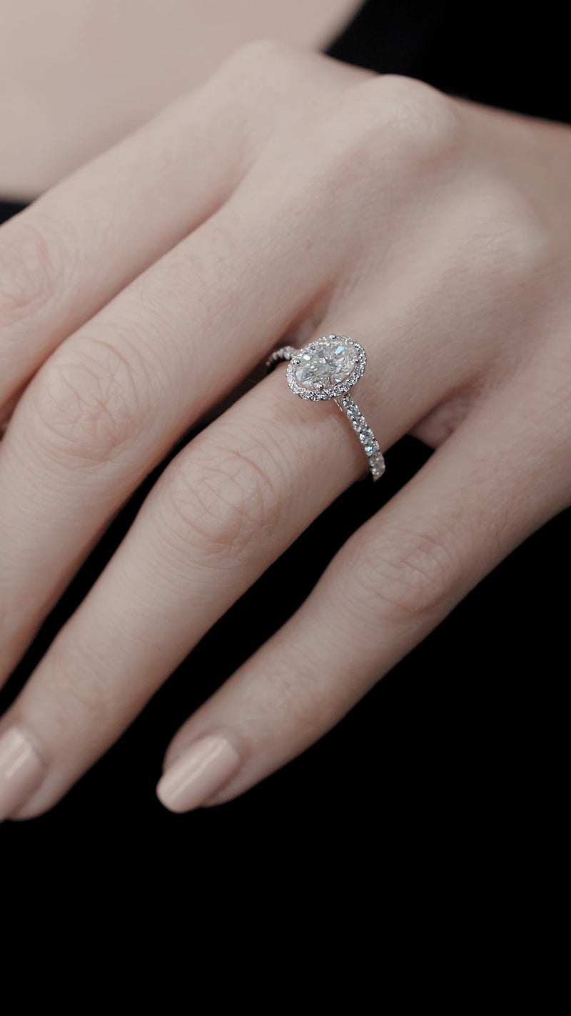Tina Ring 1.16ct 18K White Gold